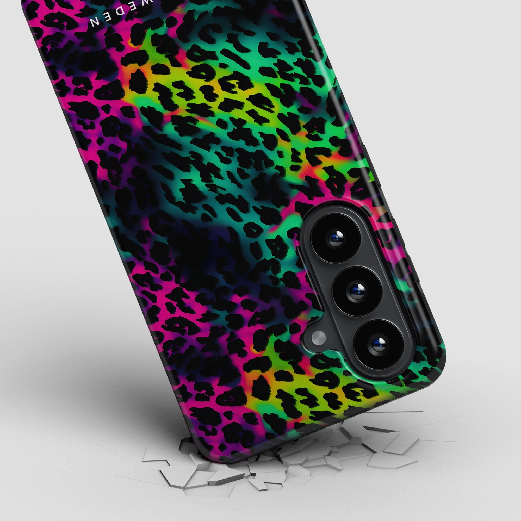 Tough mobilskal – Electric Leopard