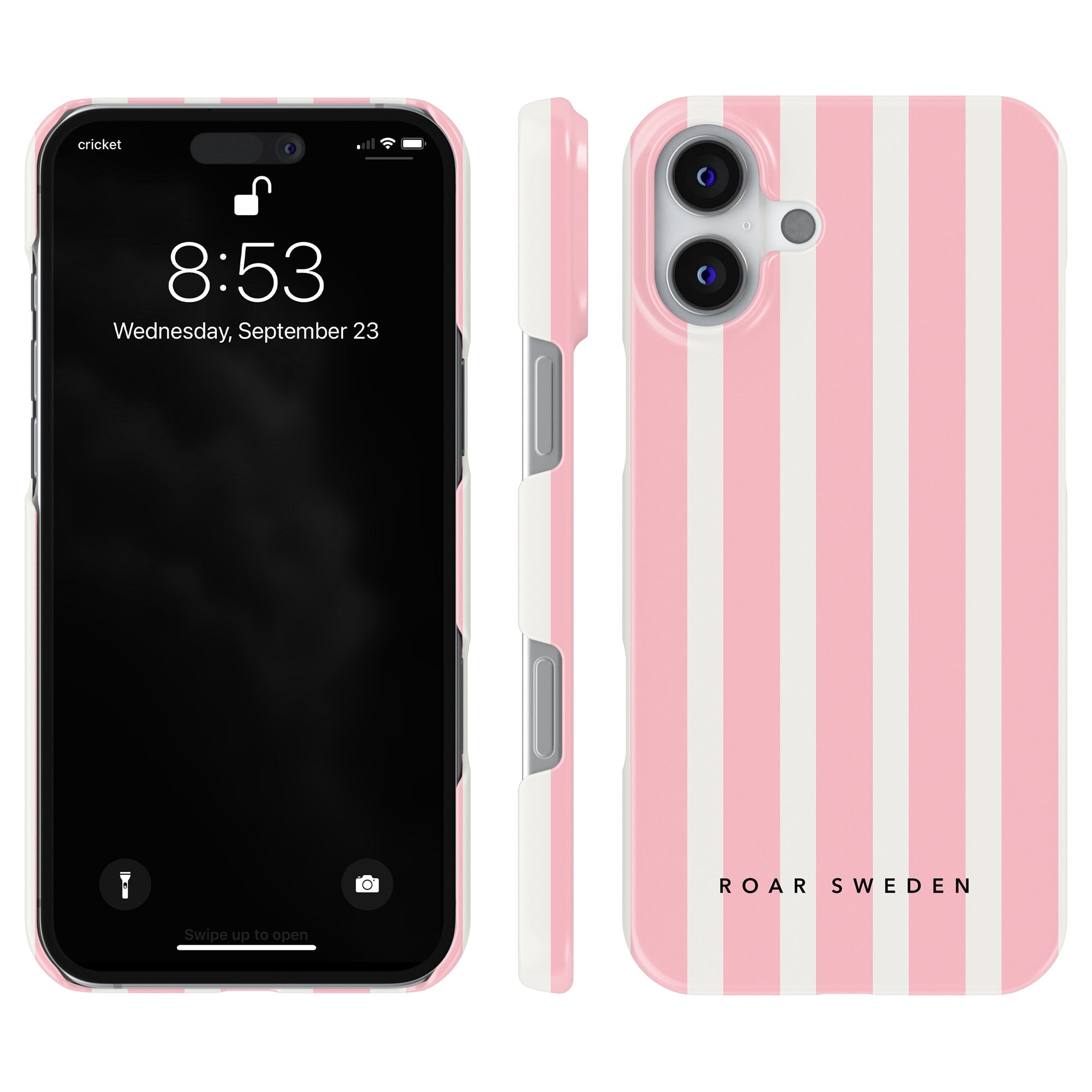 Slim mobilskal – Flamingo Stripes