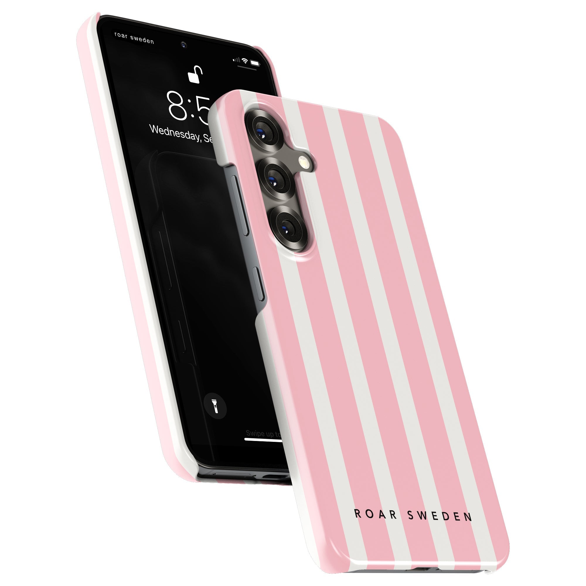 Slim mobilskal – Flamingo Stripes