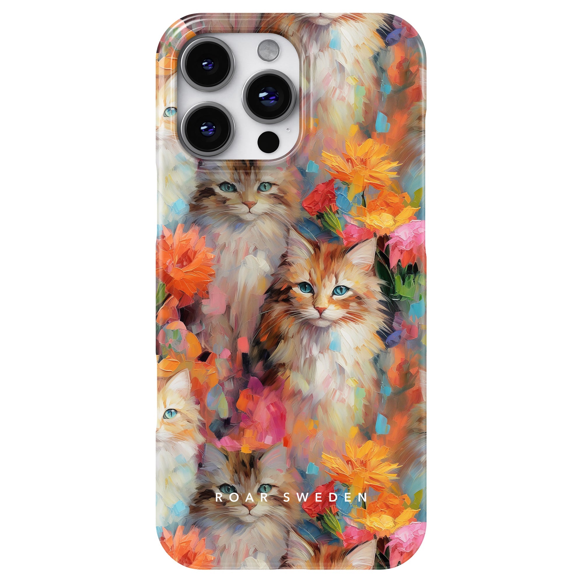 Slim mobilskal – Flower Kitty
