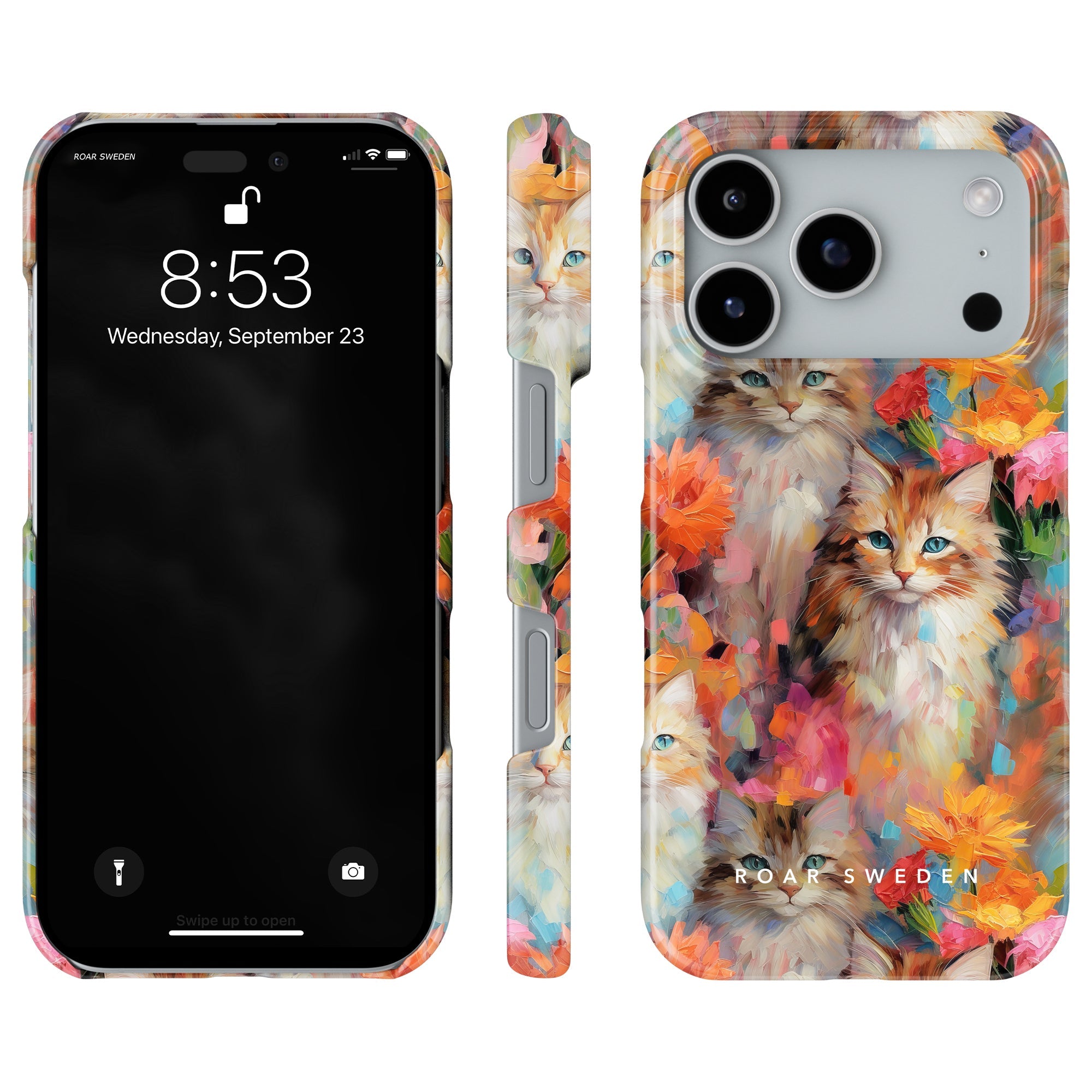 Kitty Slim mobilskal – Flower Kitty