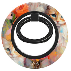 Flower Kitty - Magnetring – magnetring för mobil