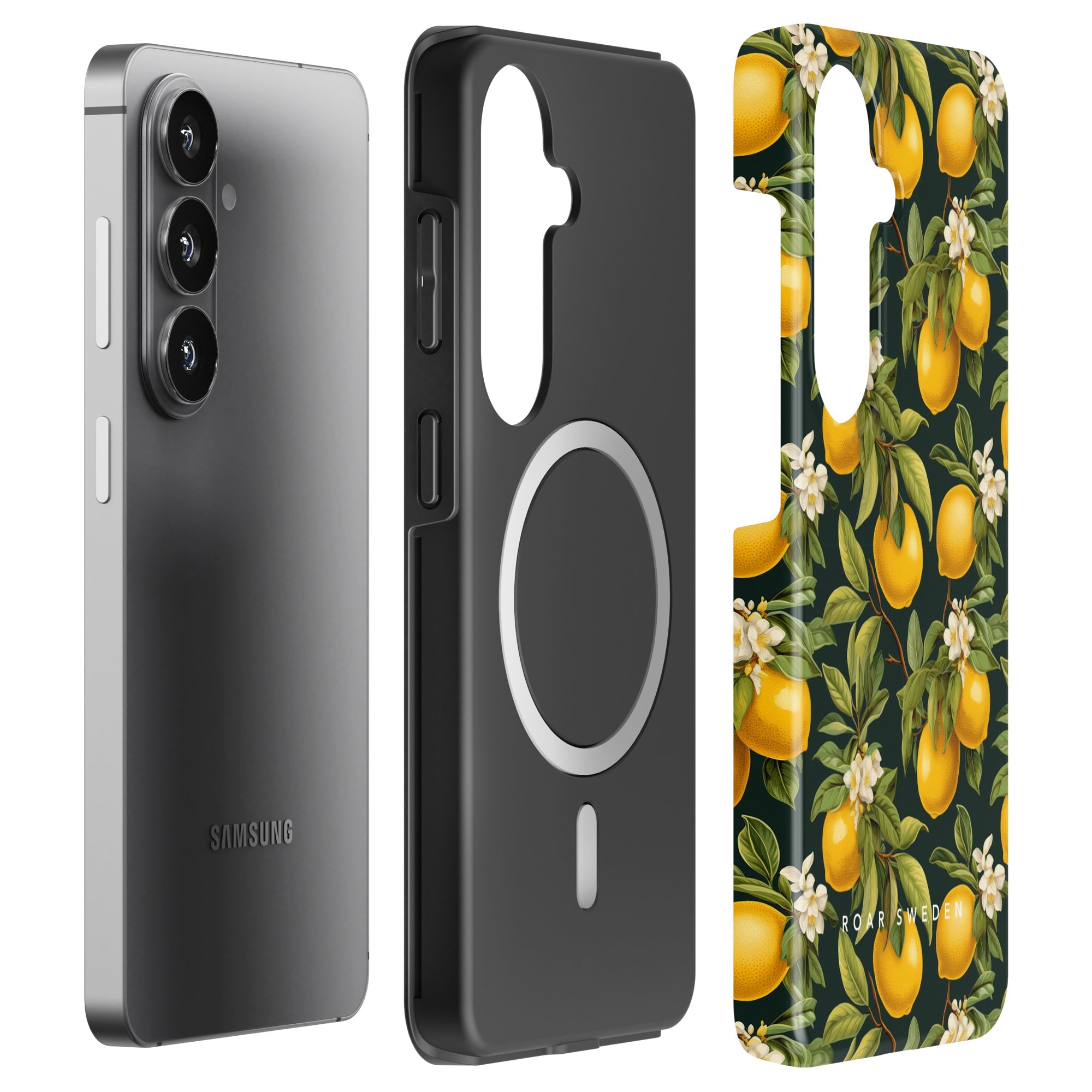 Flowery Lemon - Magnetic Tough Phone Case