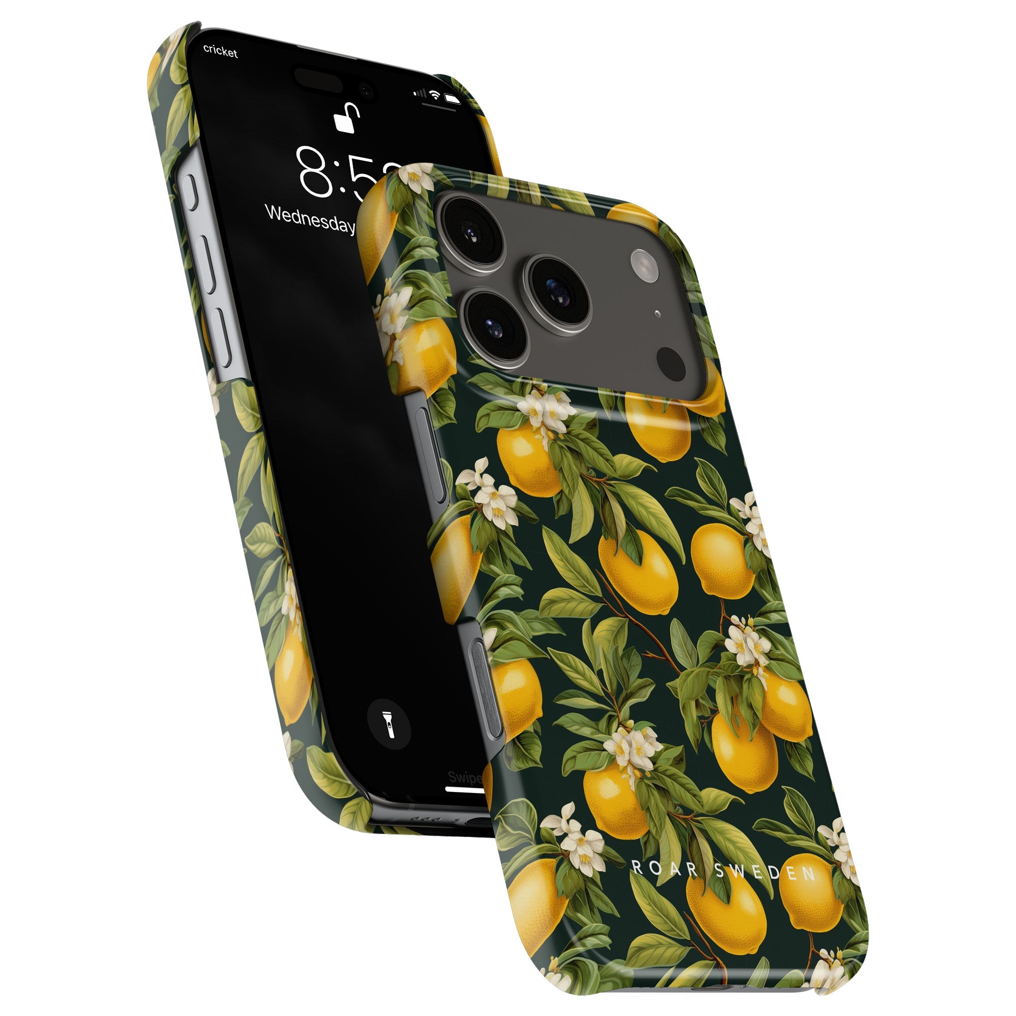 Slim mobilskal – Flowery Lemon