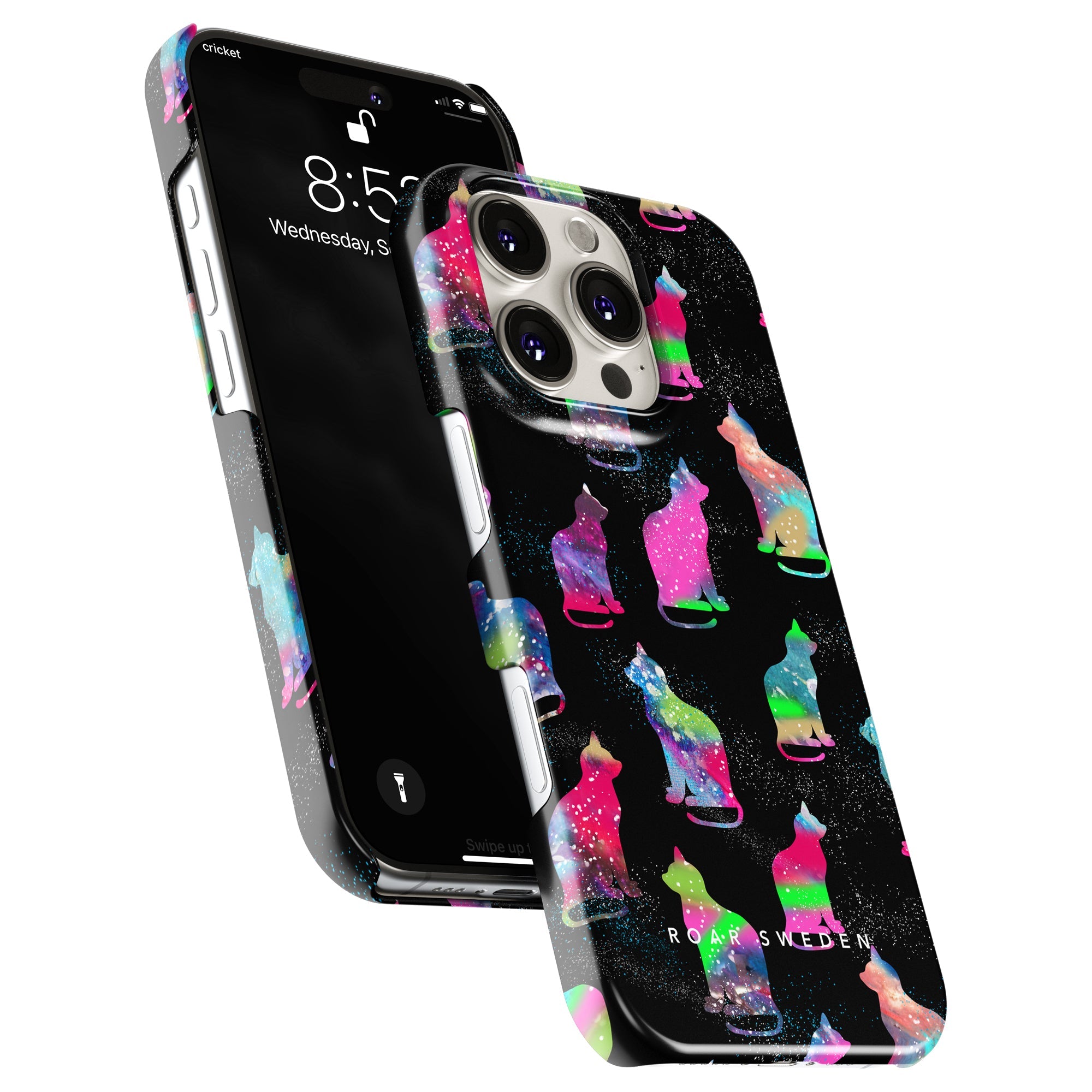 Slim mobilskal – Galaxy Cat