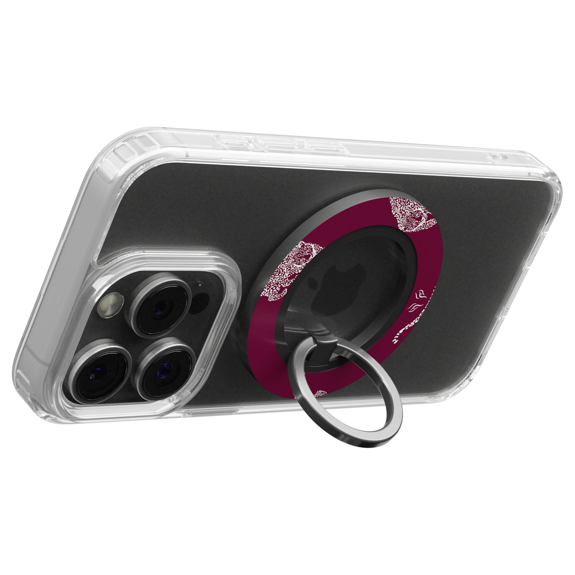 Kitty Burgundy New London - Magnetring – magnetring för mobil