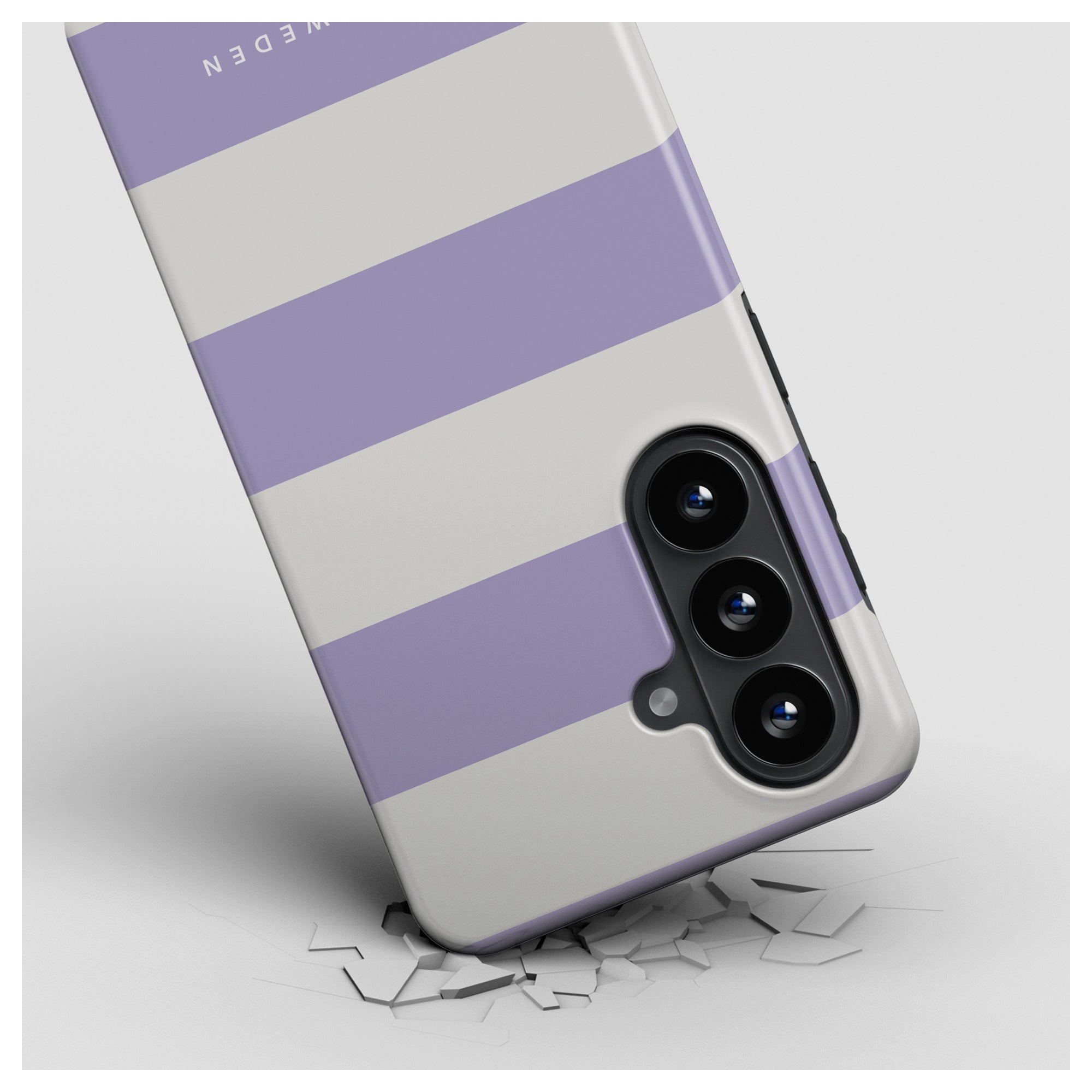 Lavender Stripes - Magnetic Tough Phone Case