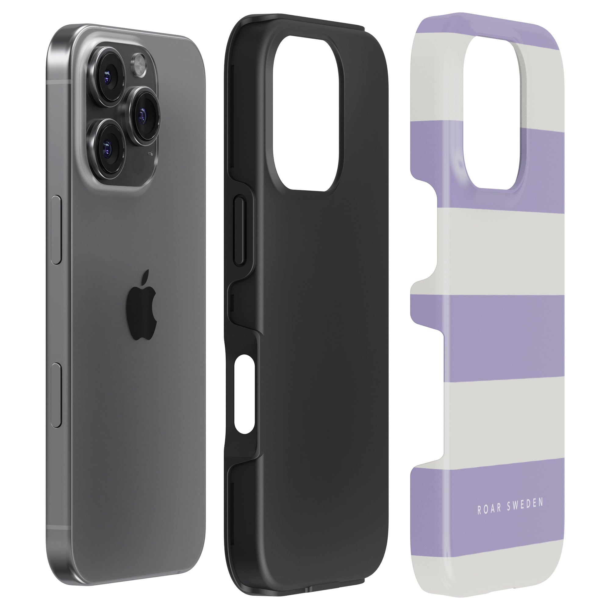 Lavender Stripes - Tough Case - Roar Sweden