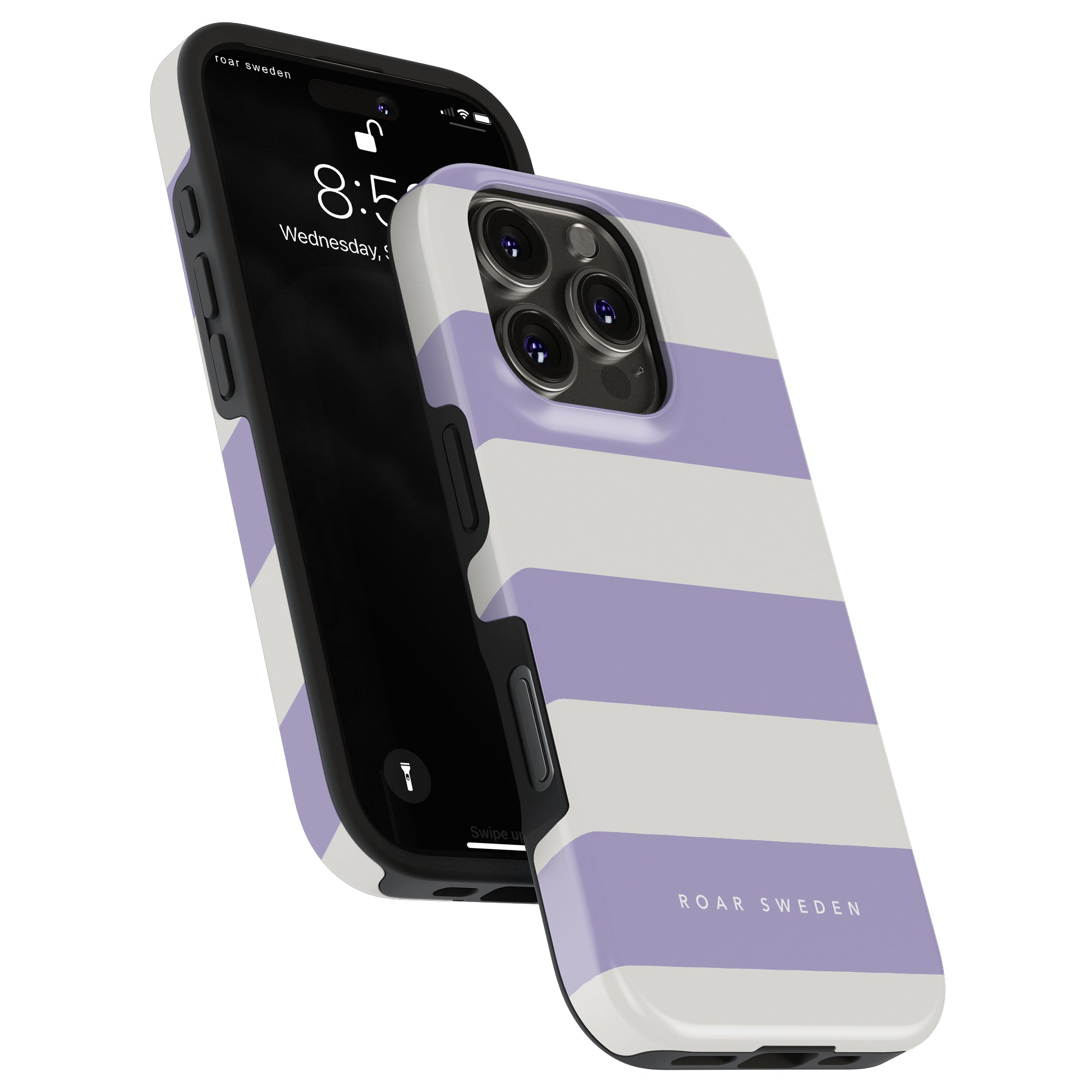 Lavender Stripes - Tough Case - Roar Sweden