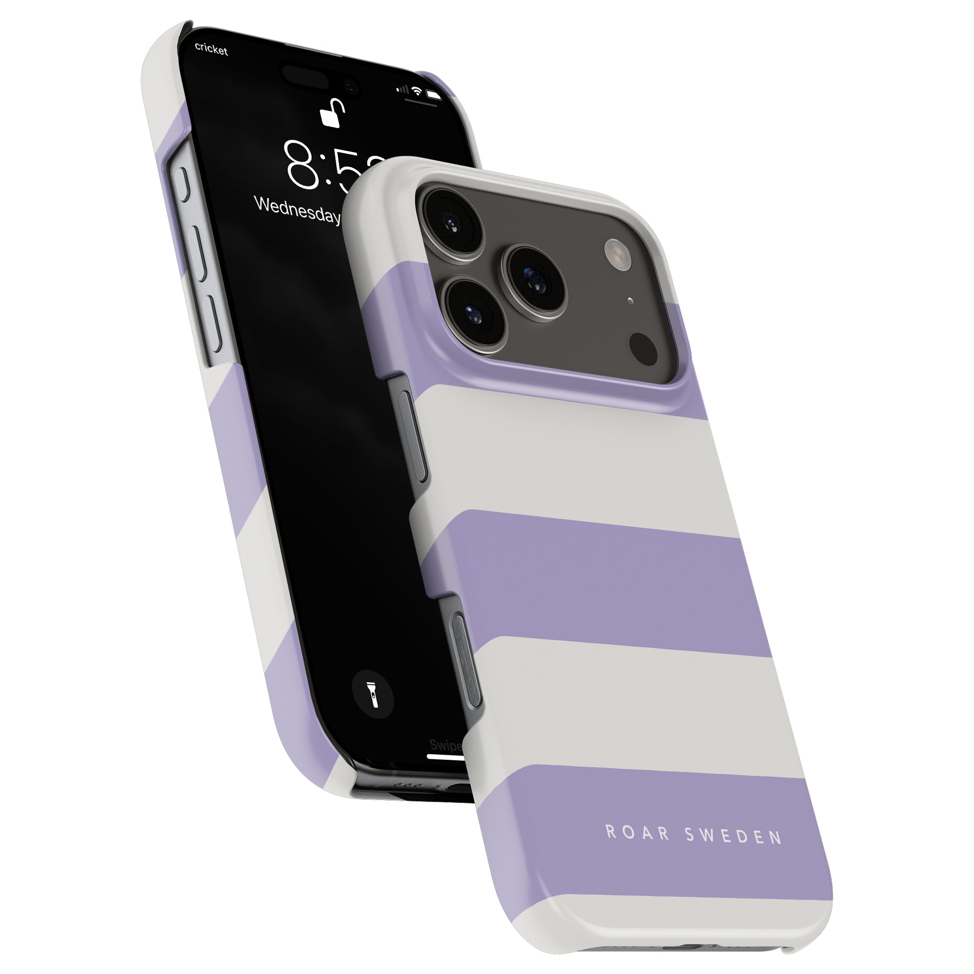 Lavender Stripes - Slim case - Roar Sweden