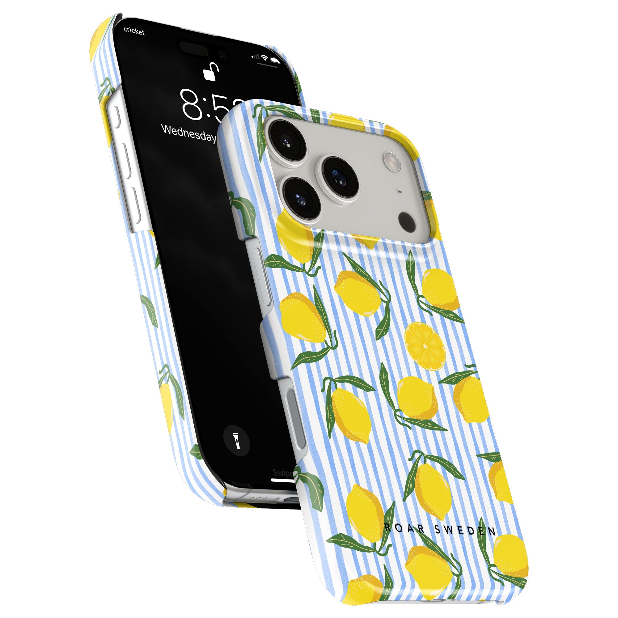 Lemon Stripes - Slim case - Roar Sweden