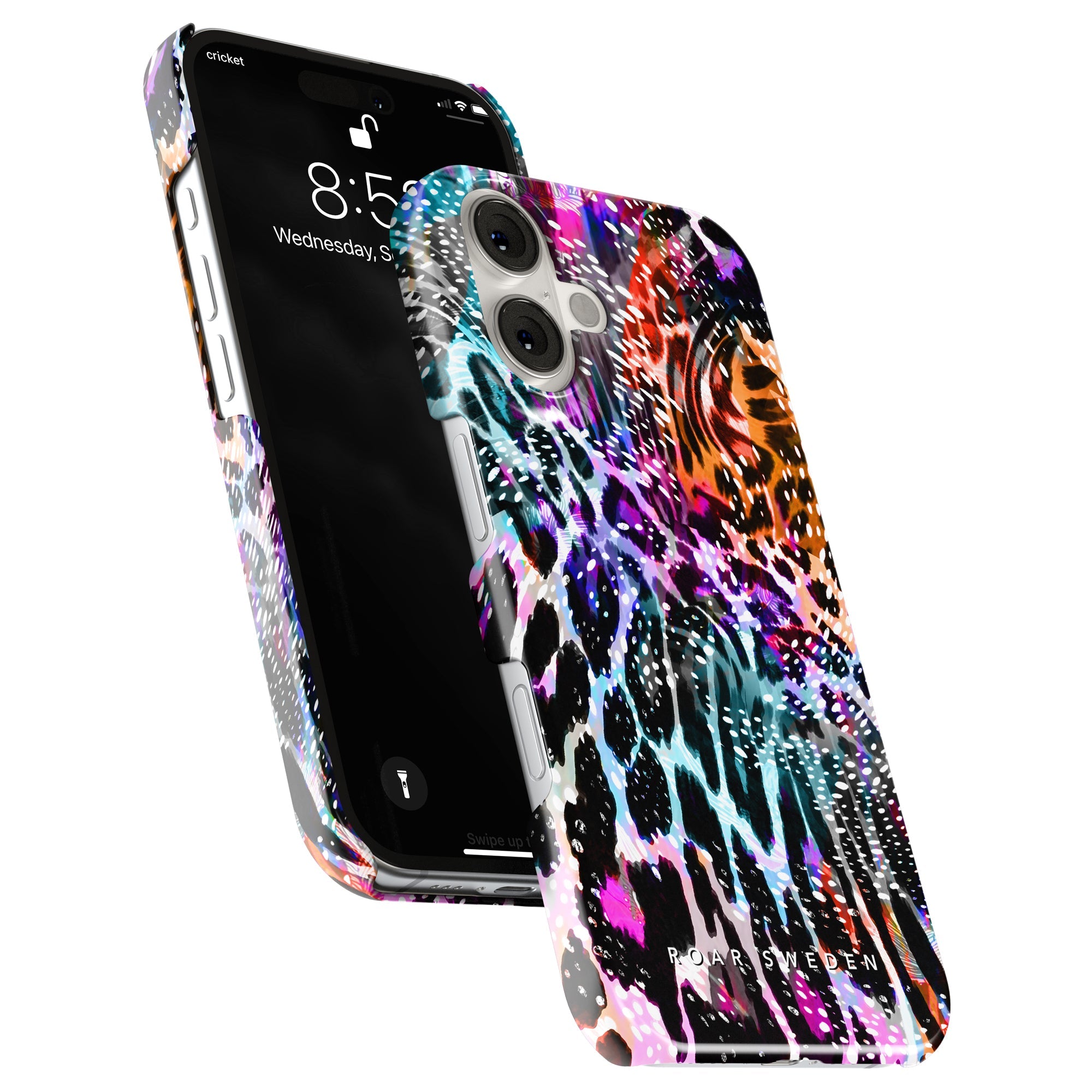 Slim mobilskal – Leopard Burst