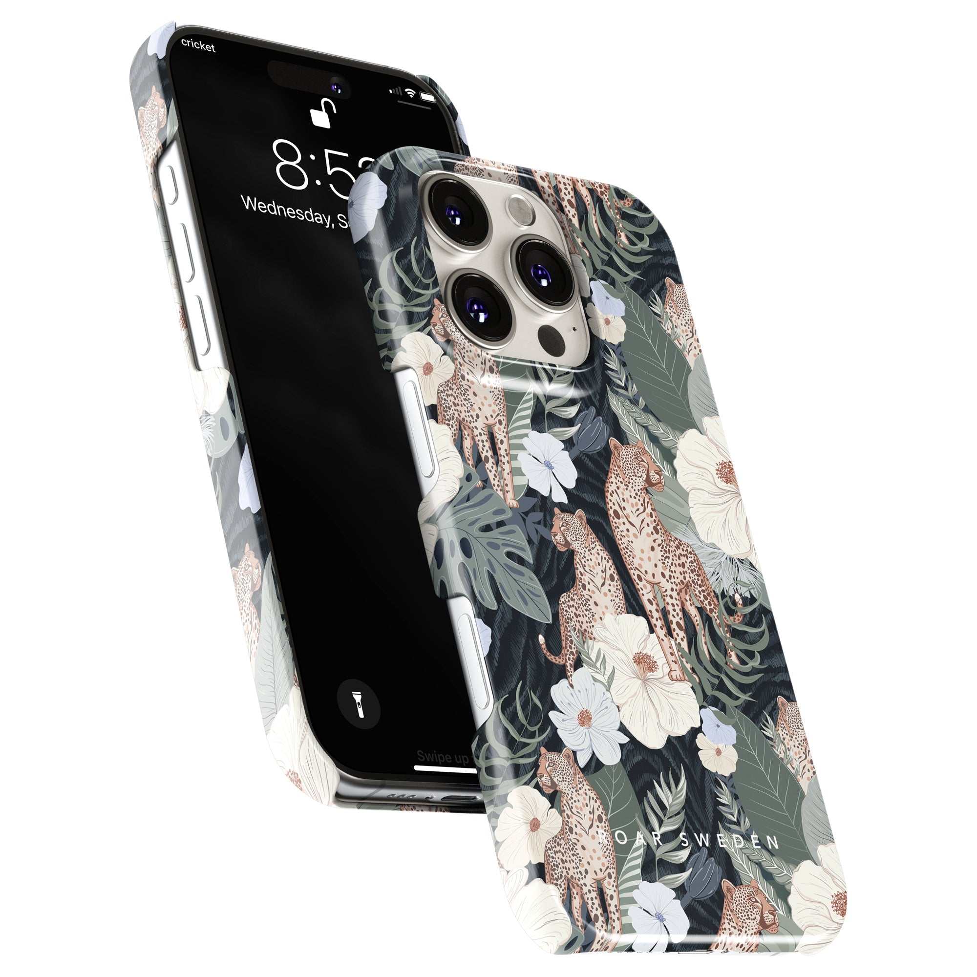 Slim mobilskal – Leopardess