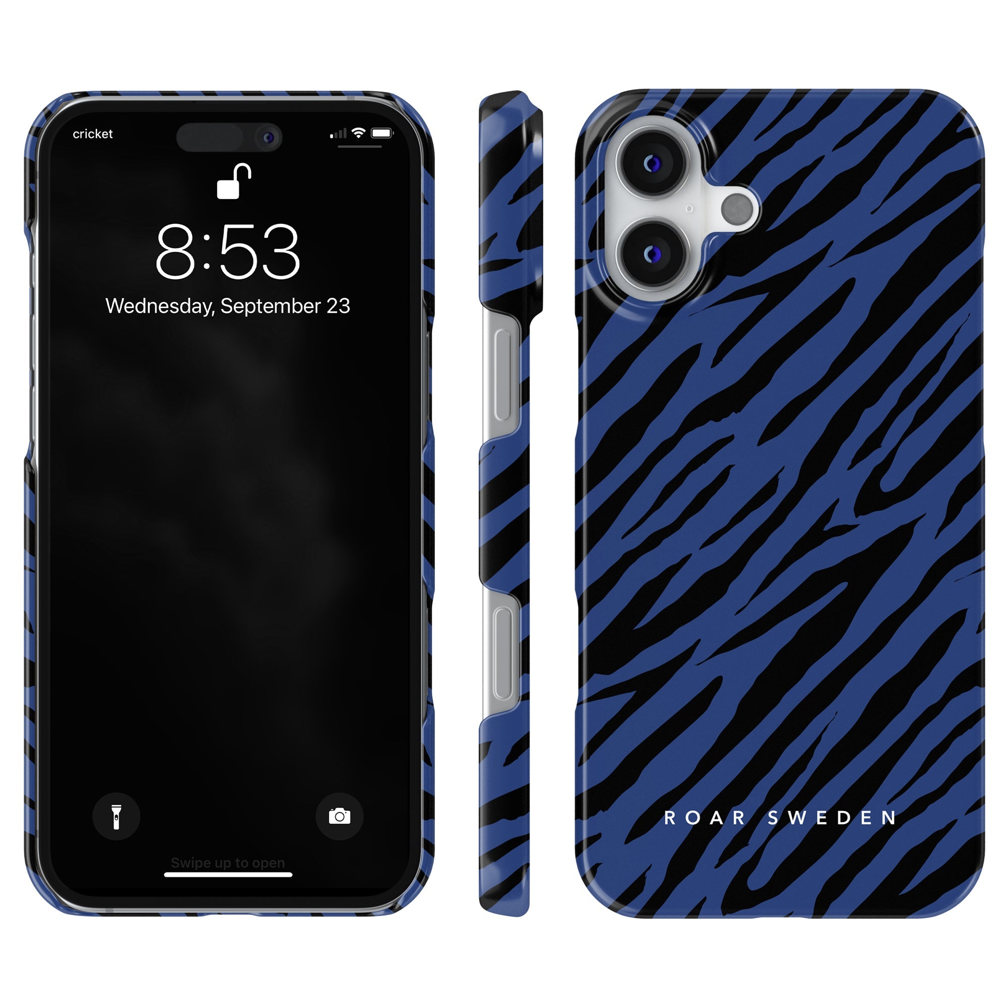 Slim mobilskal – Mazarine Stripes