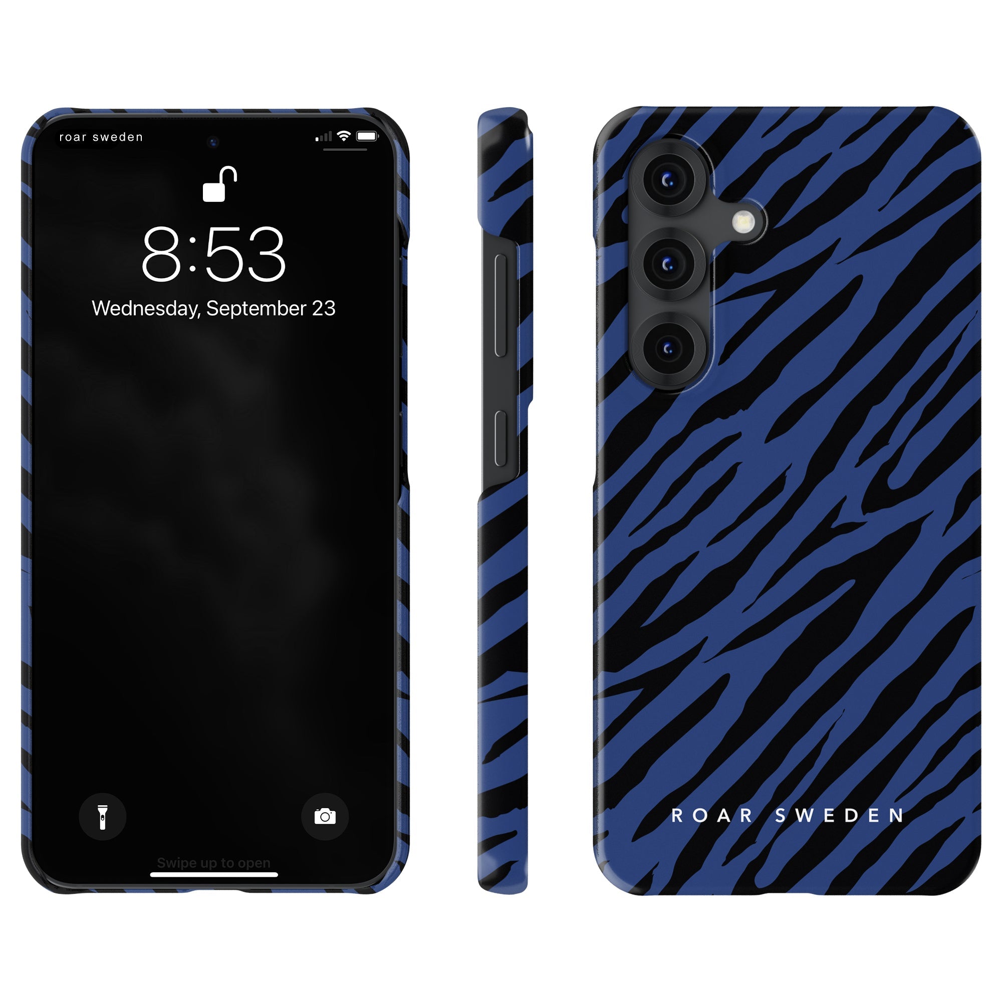Slim mobilskal – Mazarine Stripes