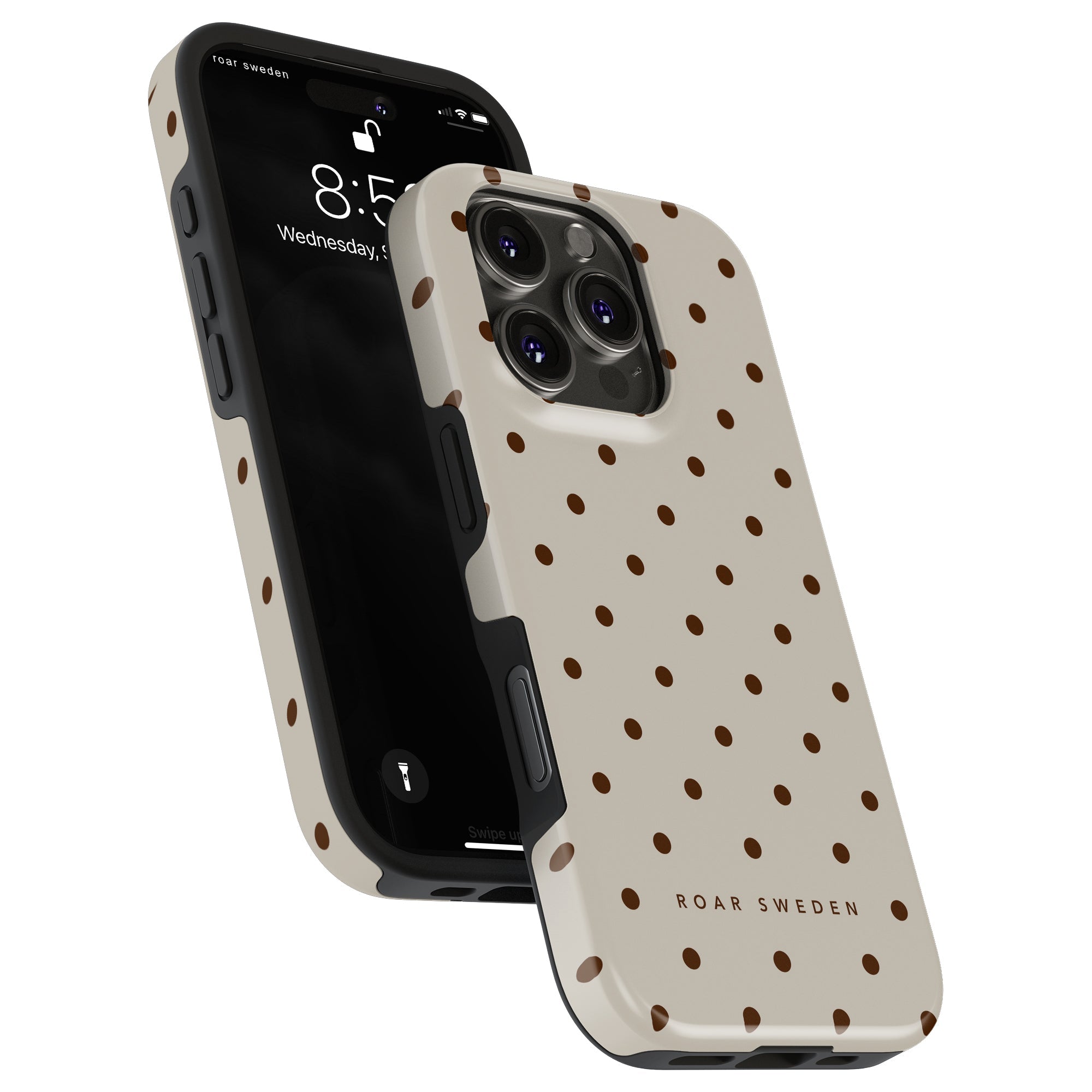 Tough mobilskal - Mocha Dots