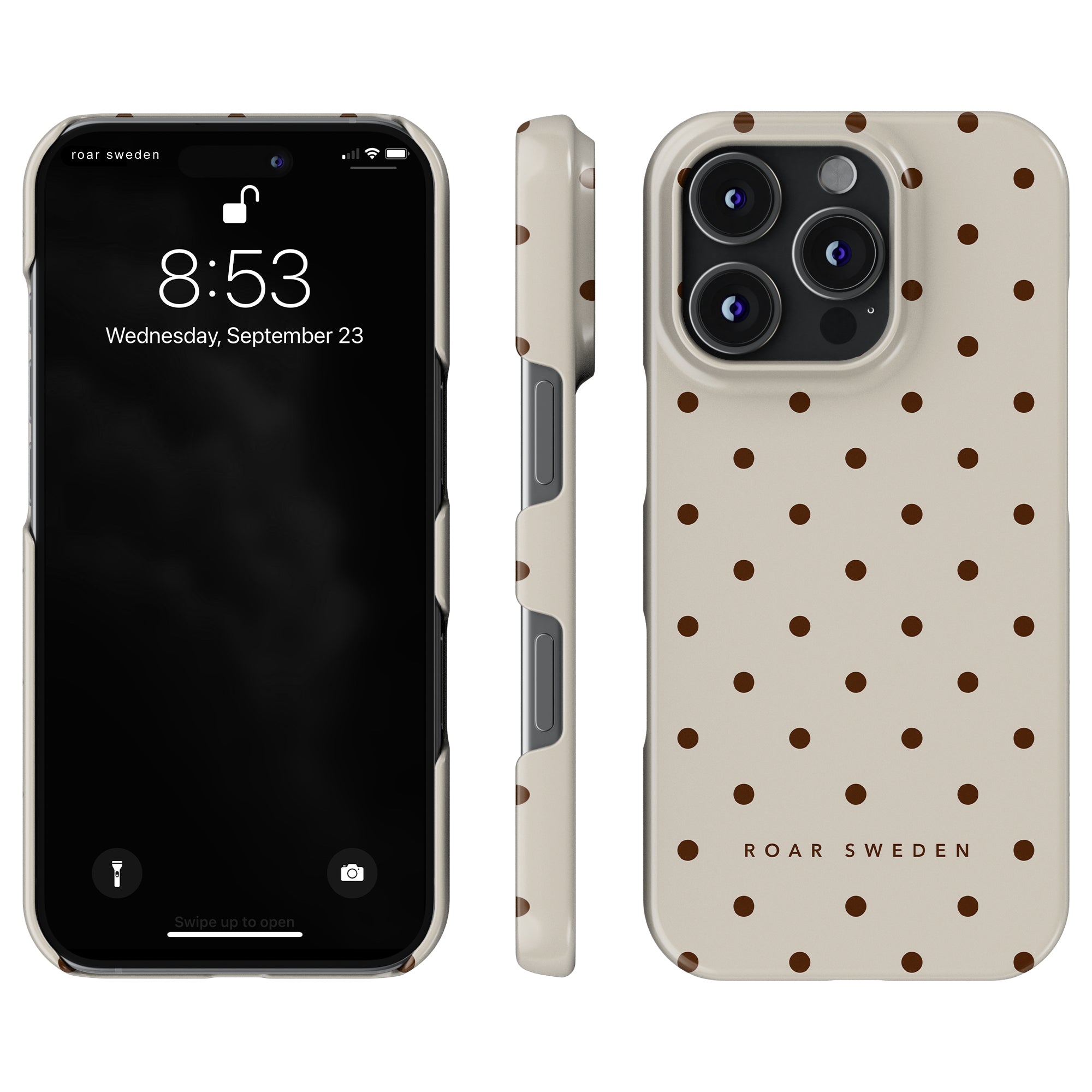 Mocha Dots - Slim case - Roar Sweden