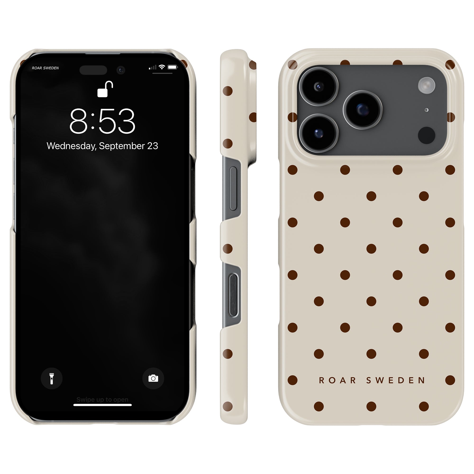 Mocha Dots - Slim case - Roar Sweden