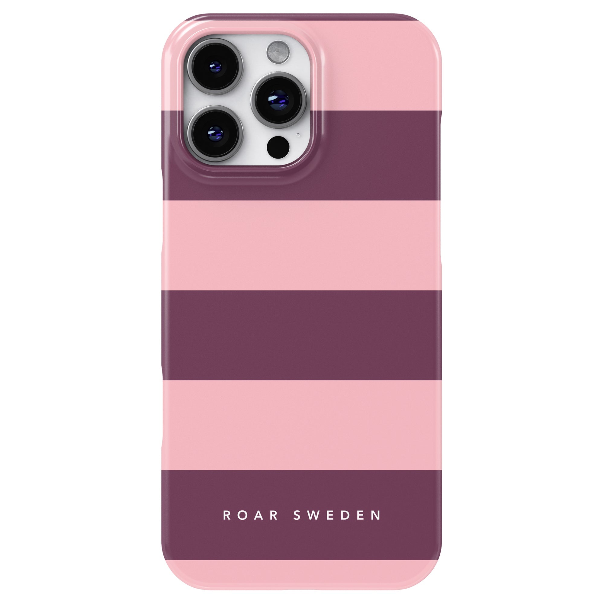 Slim mobilskal – Orchid Stripes