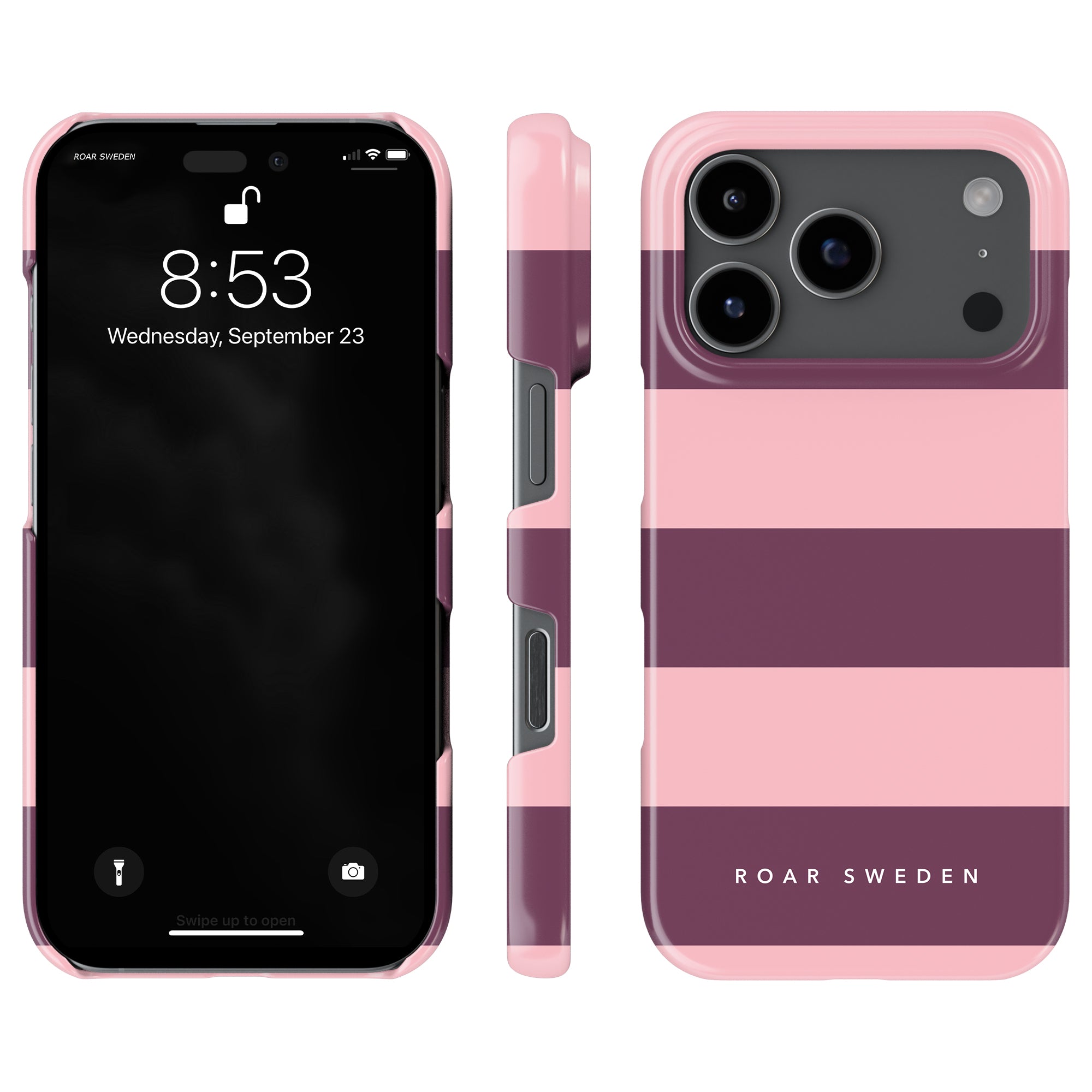 Orchid Stripes - Slim case - Roar Sweden