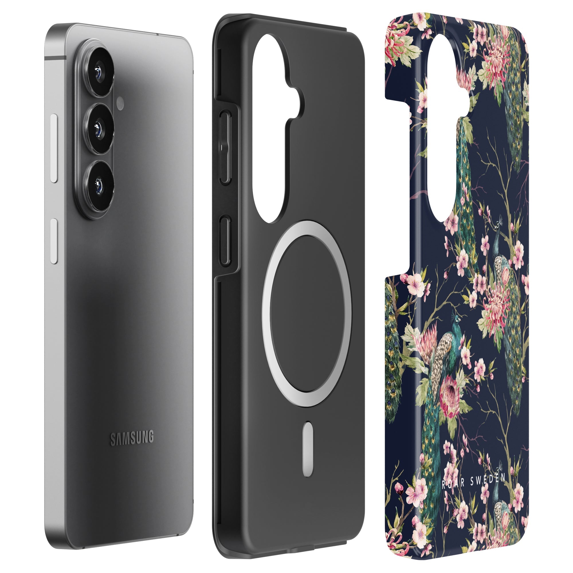 Peafowl - Magnetic Tough Phone Case - Roar Sweden