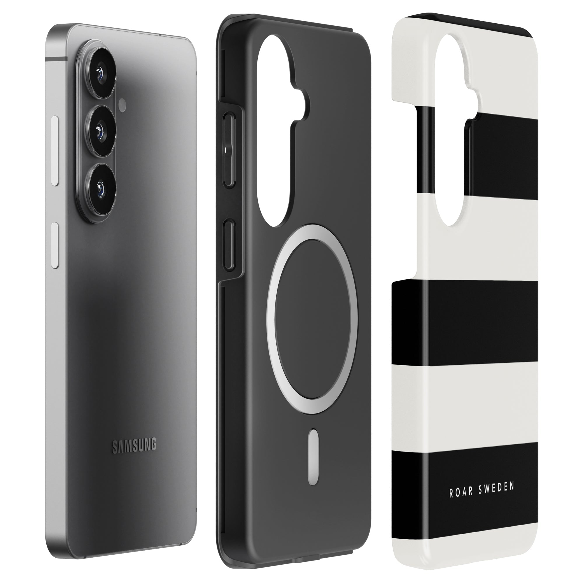 Penguin Stripes - Magnetic Tough Phone Case - Roar Sweden