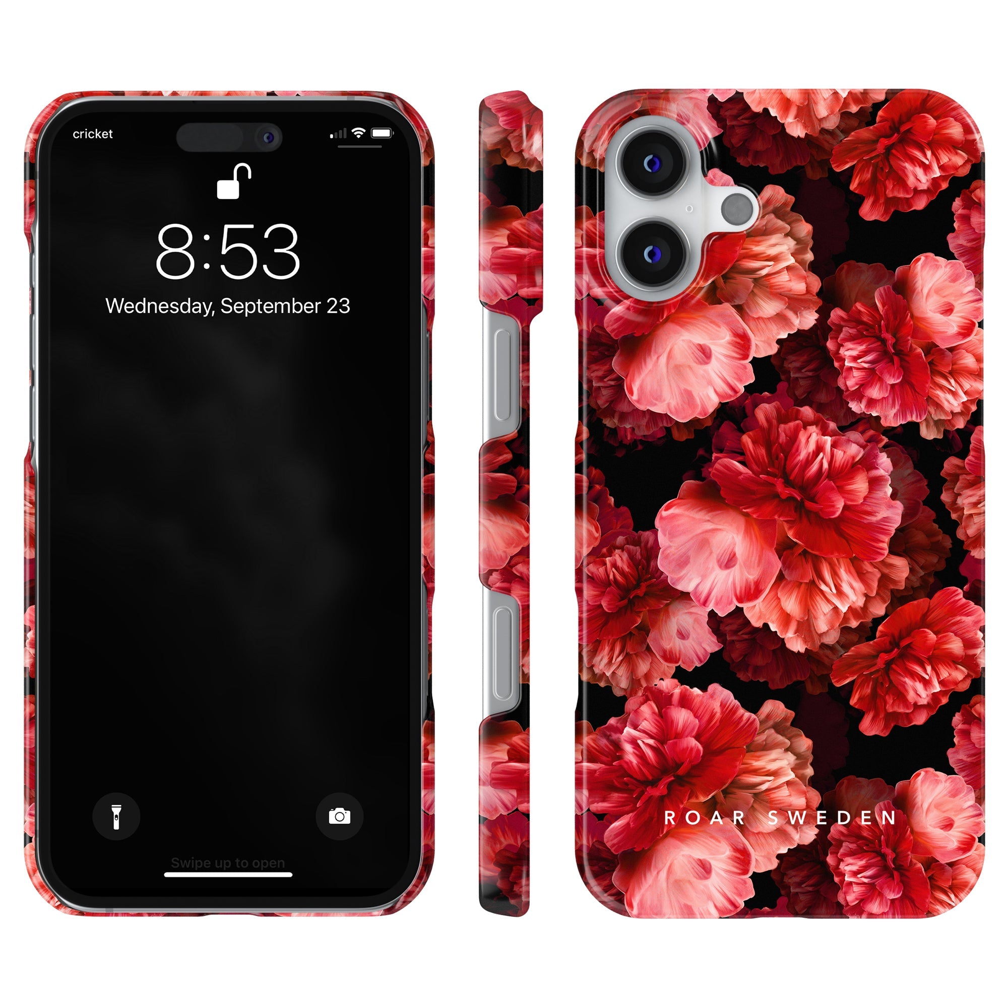 Slim mobilskal – Peonies