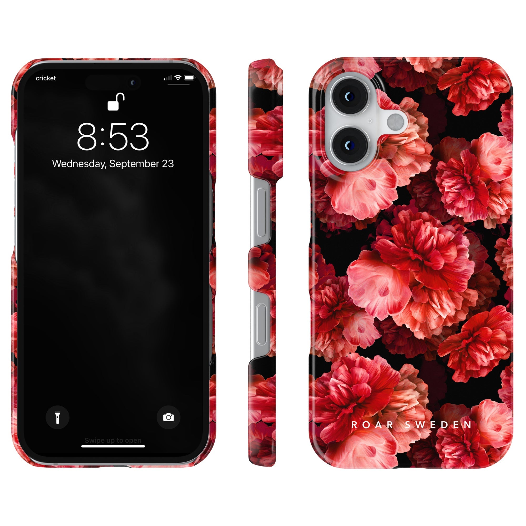 Slim mobilskal – Peonies