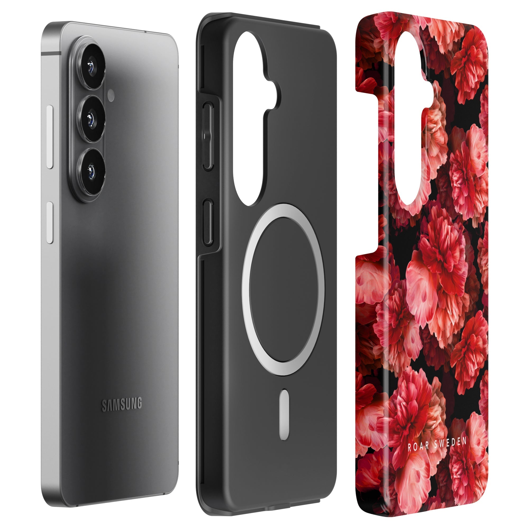 Peonies - Magnetic Tough Phone Case - Roar Sweden