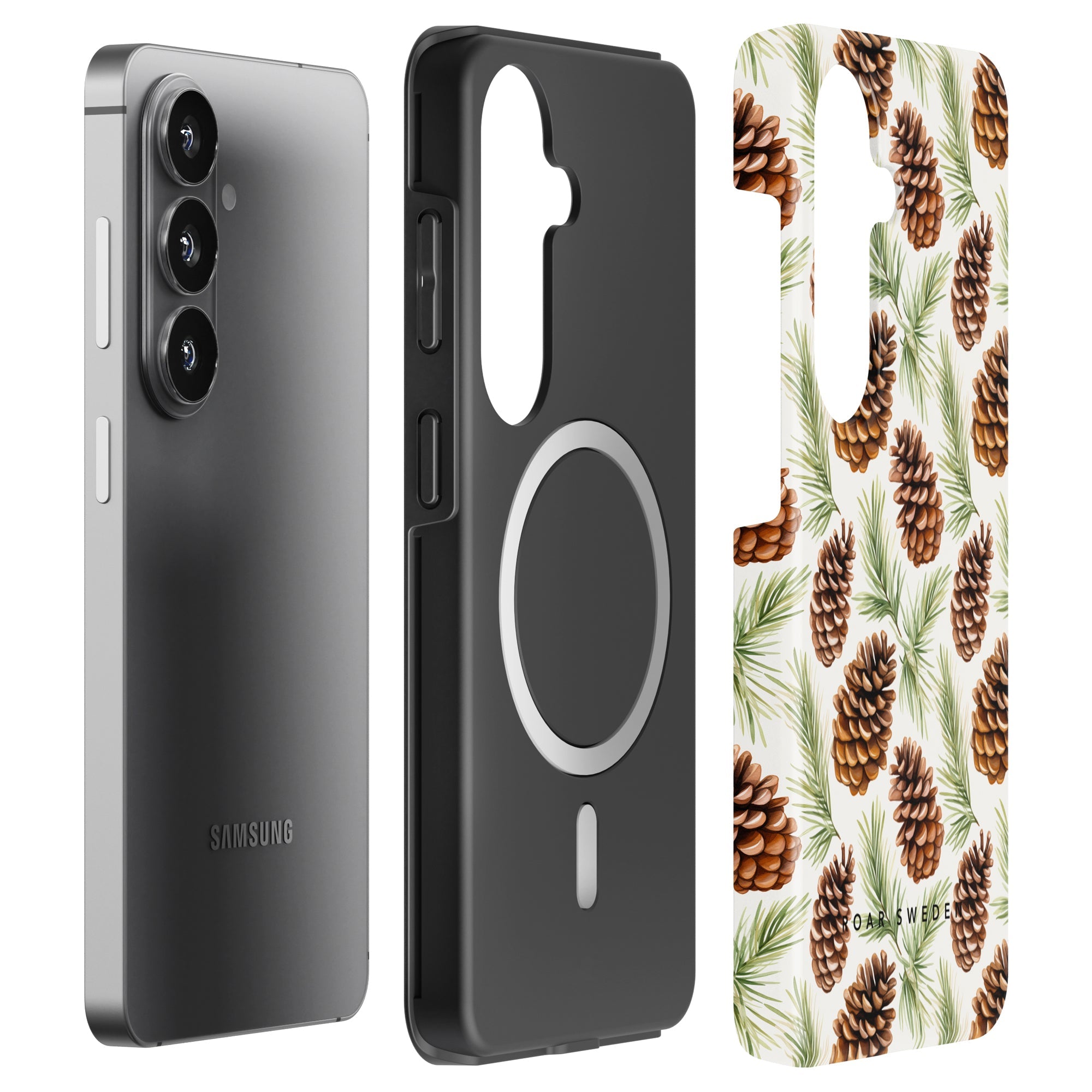 Pinecones - Magnetic Tough Phone Case - Roar Sweden