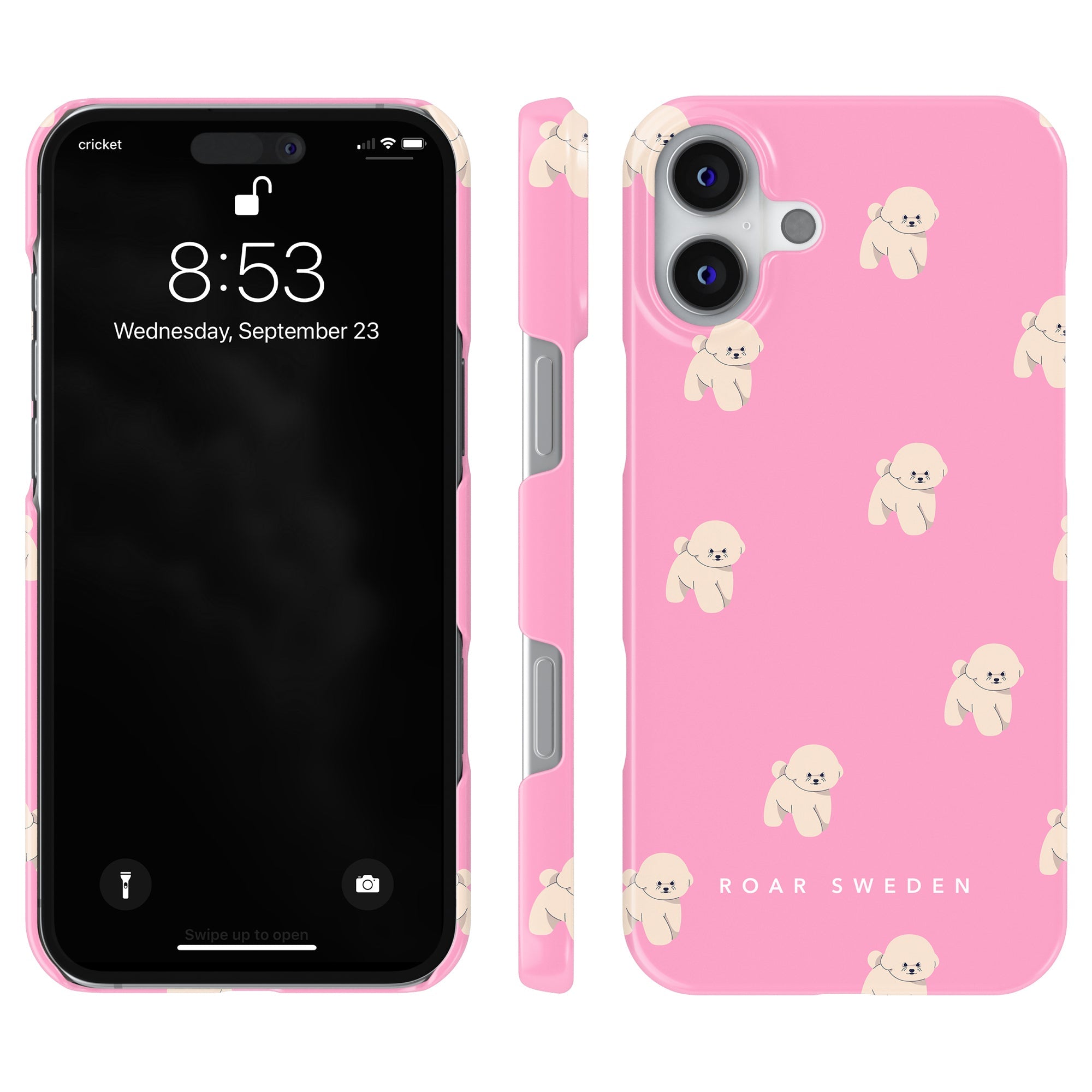 Slim mobilskal – Pink Bichon