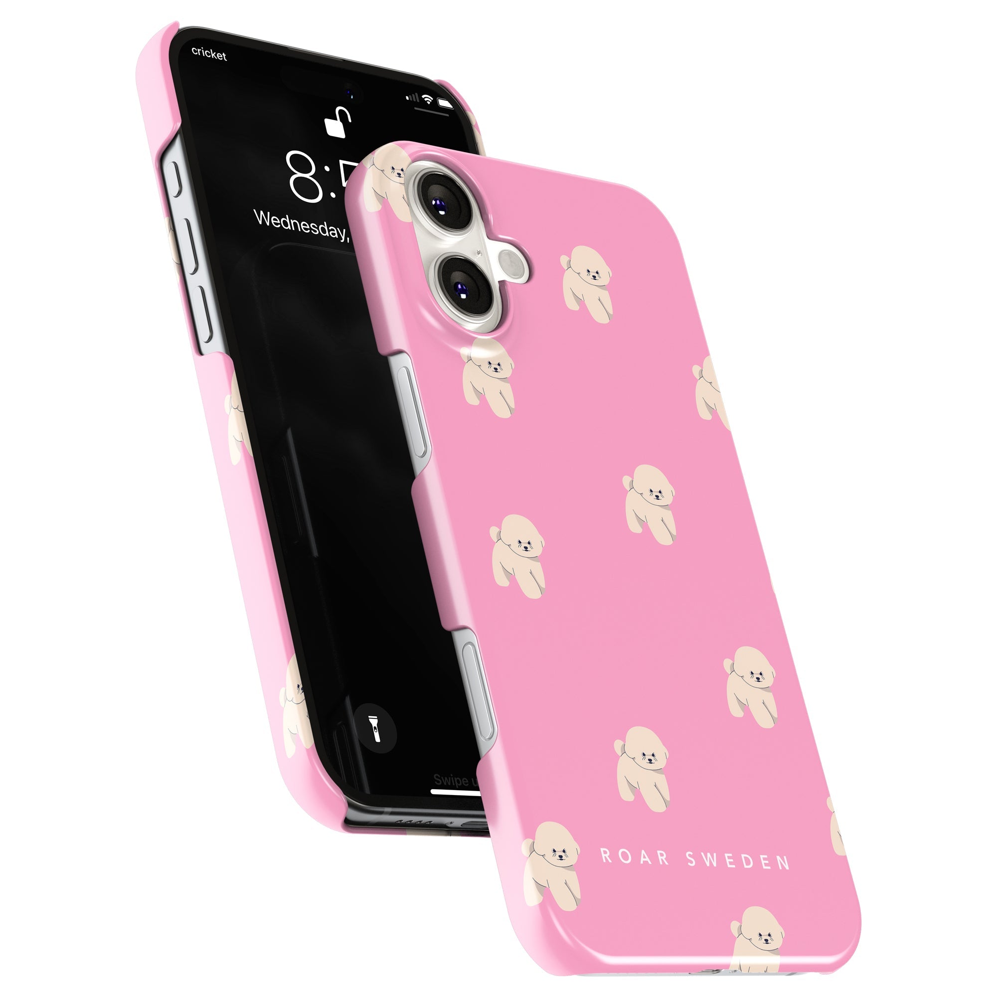 Slim mobilskal – Pink Bichon