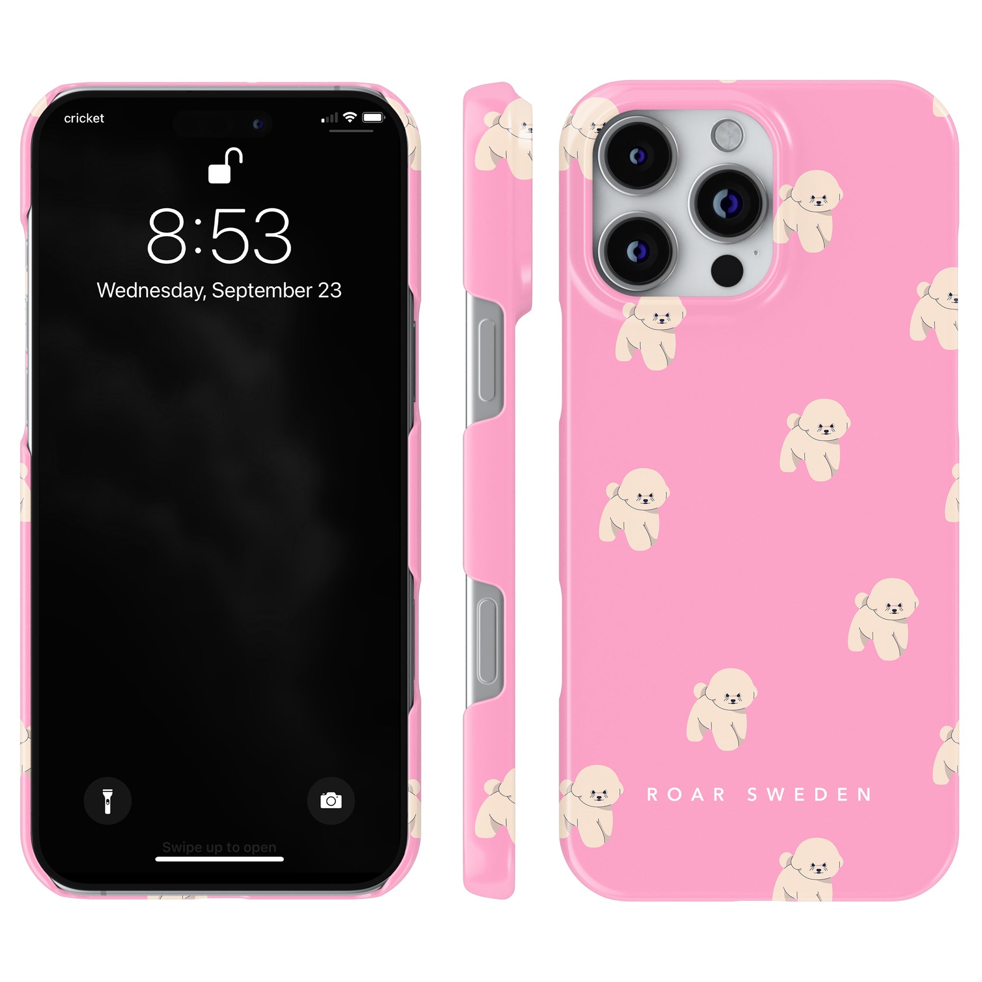 Slim mobilskal – Pink Bichon