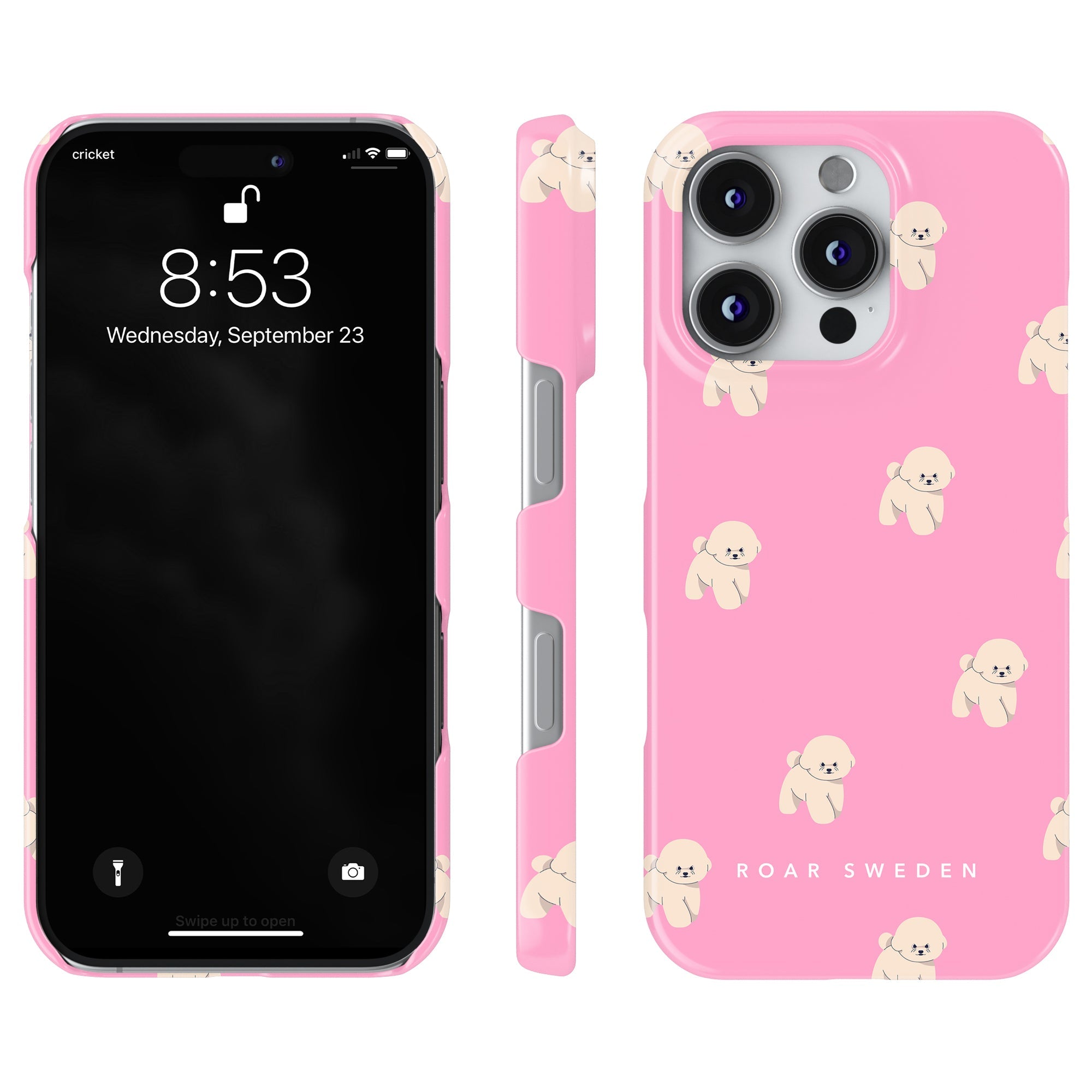 Slim mobilskal – Pink Bichon