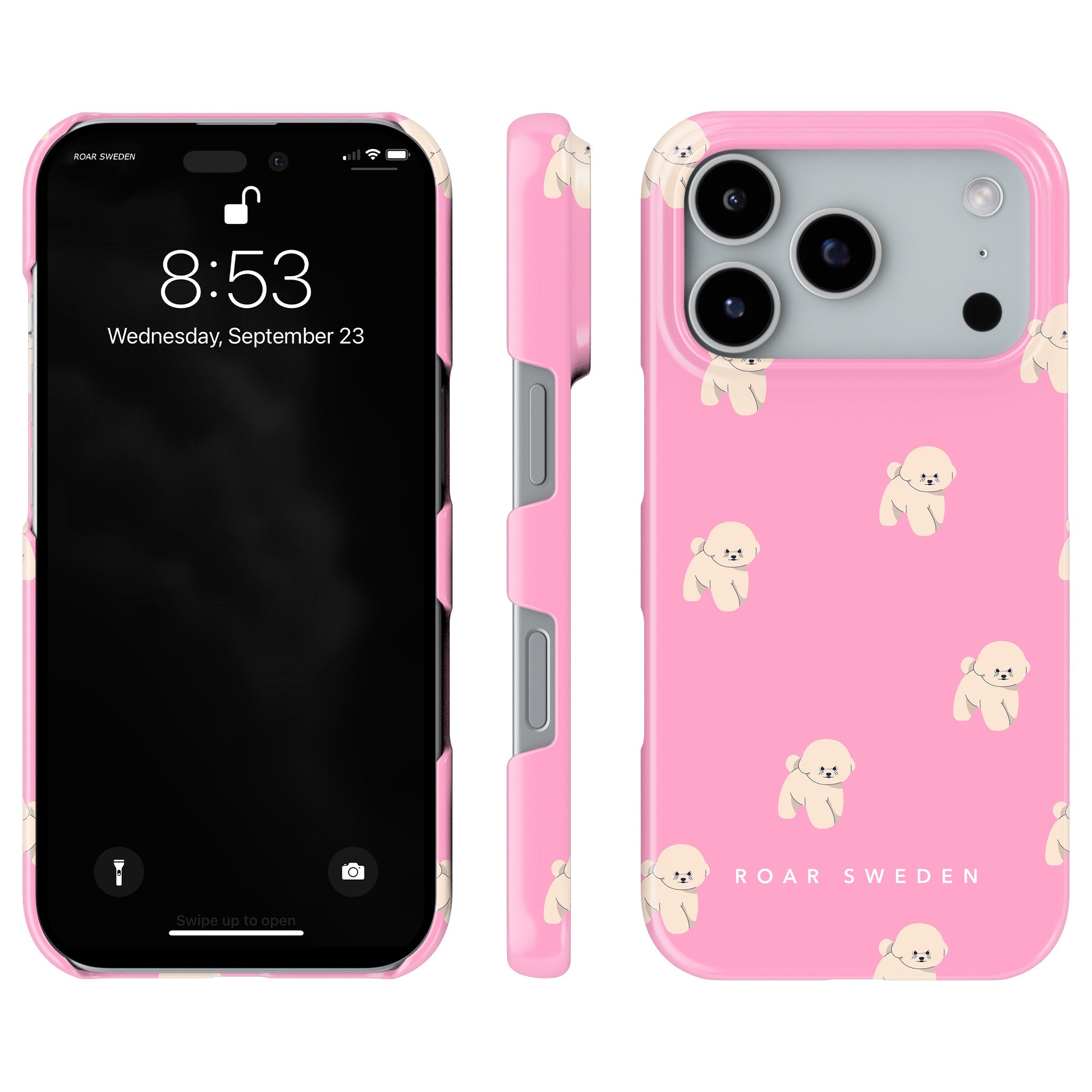 Slim mobilskal – Pink Bichon
