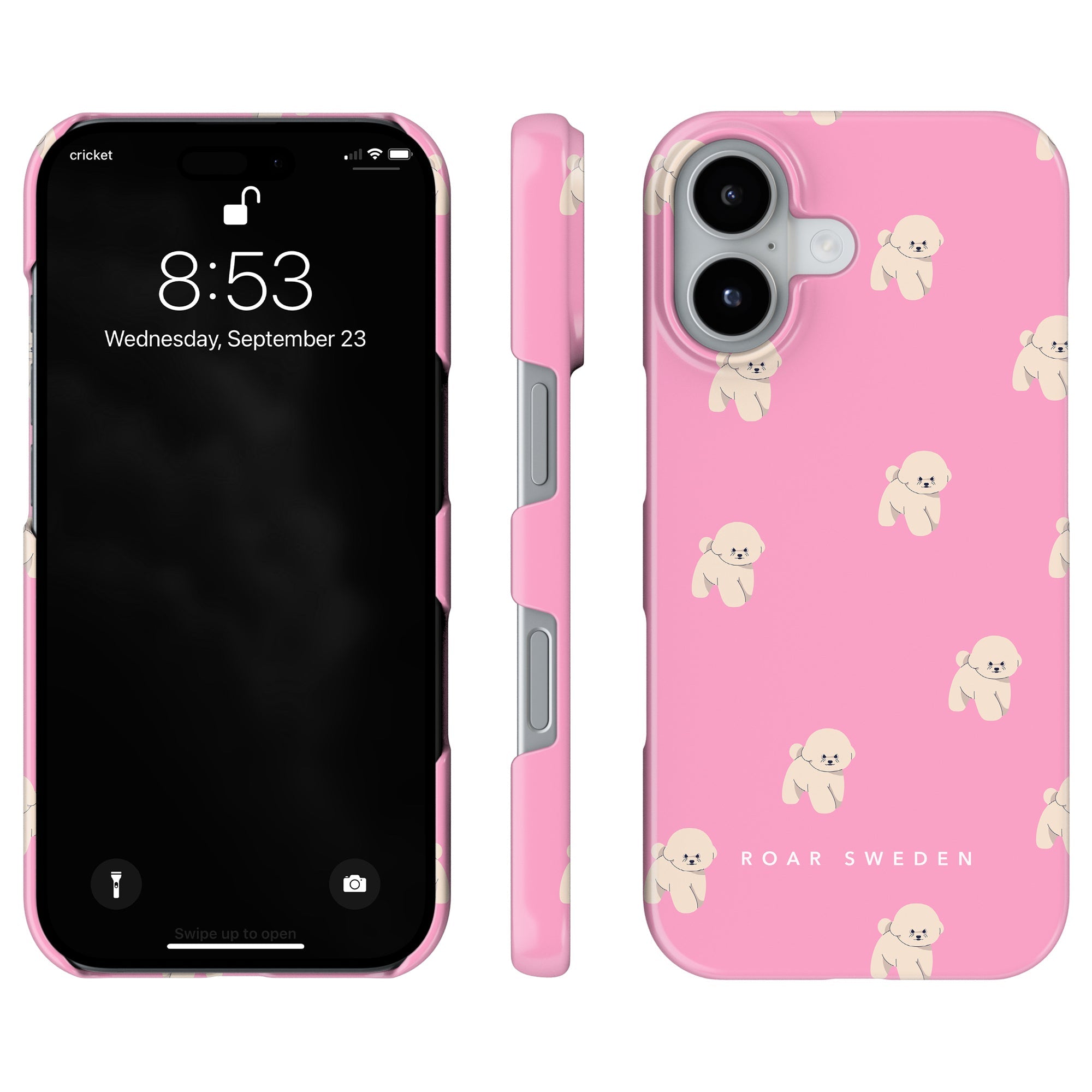 Slim mobilskal – Pink Bichon