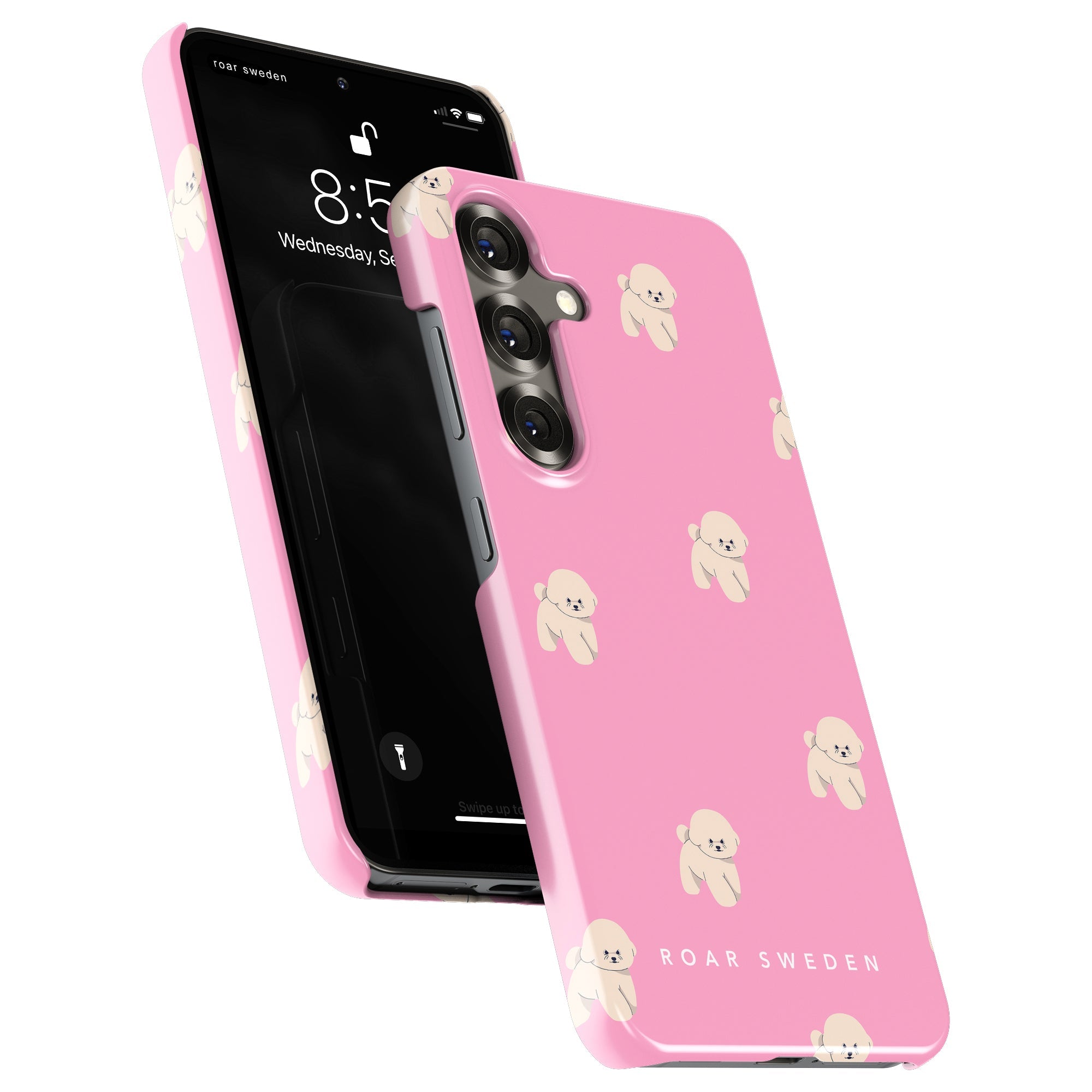Slim mobilskal – Pink Bichon