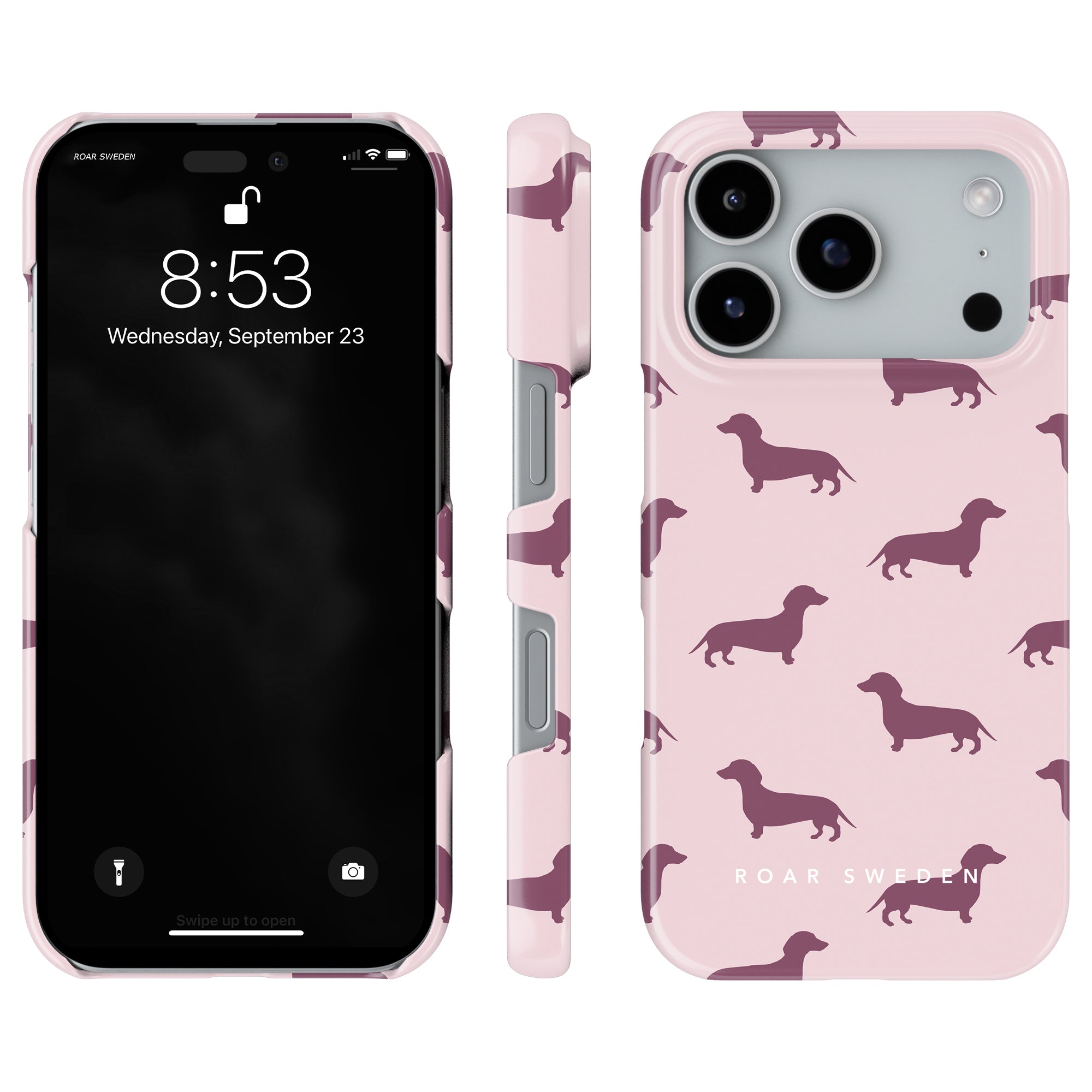 Dachshund Slim mobilskal – Pink Dachshund