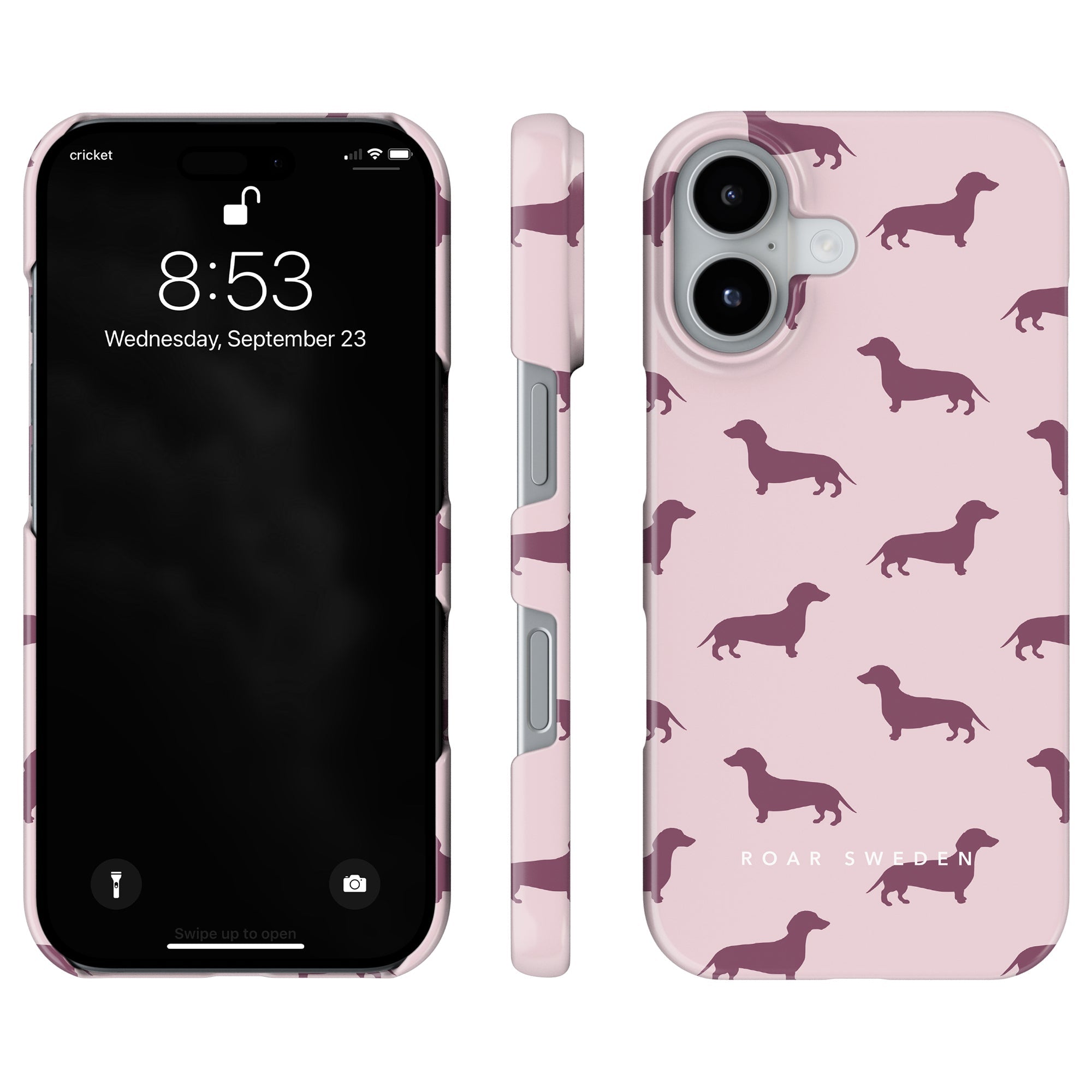 Dachshund Slim mobilskal – Pink Dachshund