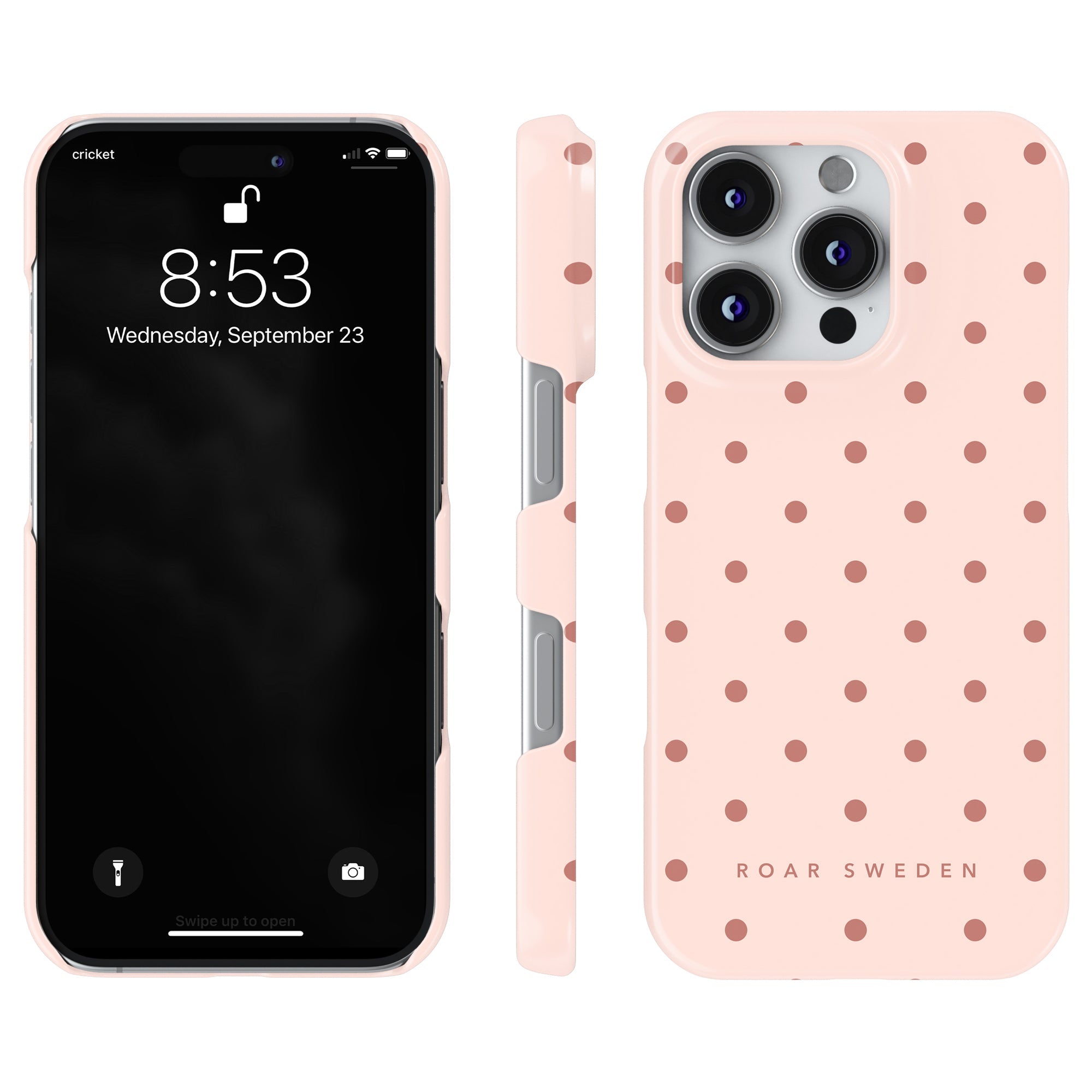 Slim mobilskal – Pink Dots