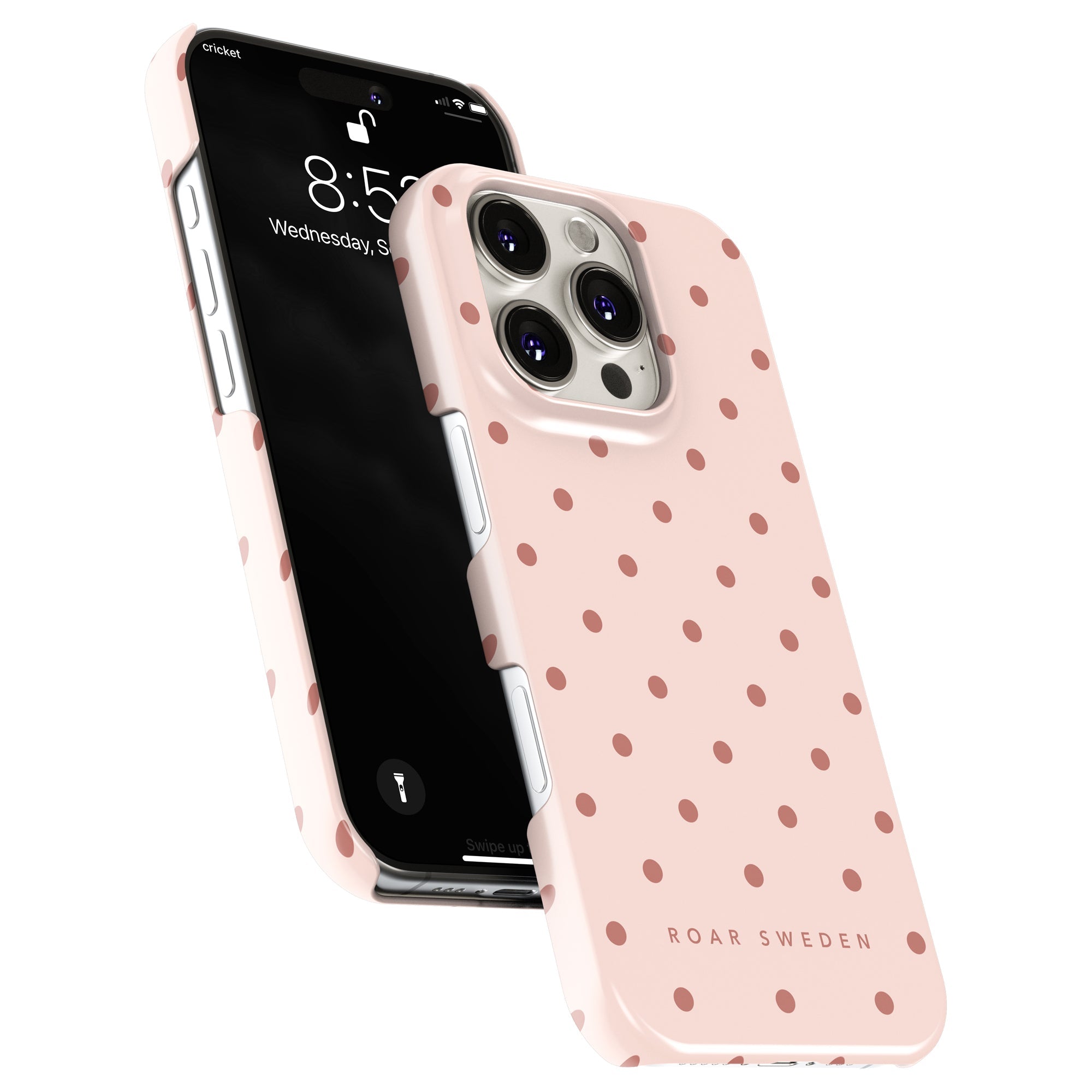 Slim mobilskal – Pink Dots