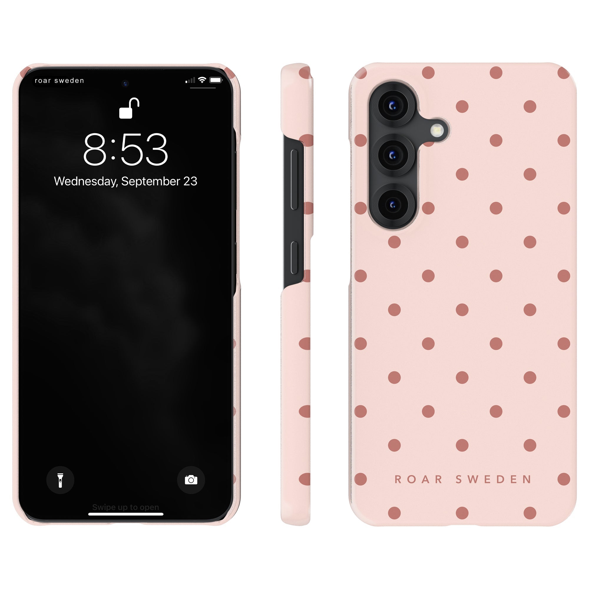 Slim mobilskal – Pink Dots