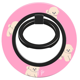 Pink Bichon - Magnetring – magnetring för mobil