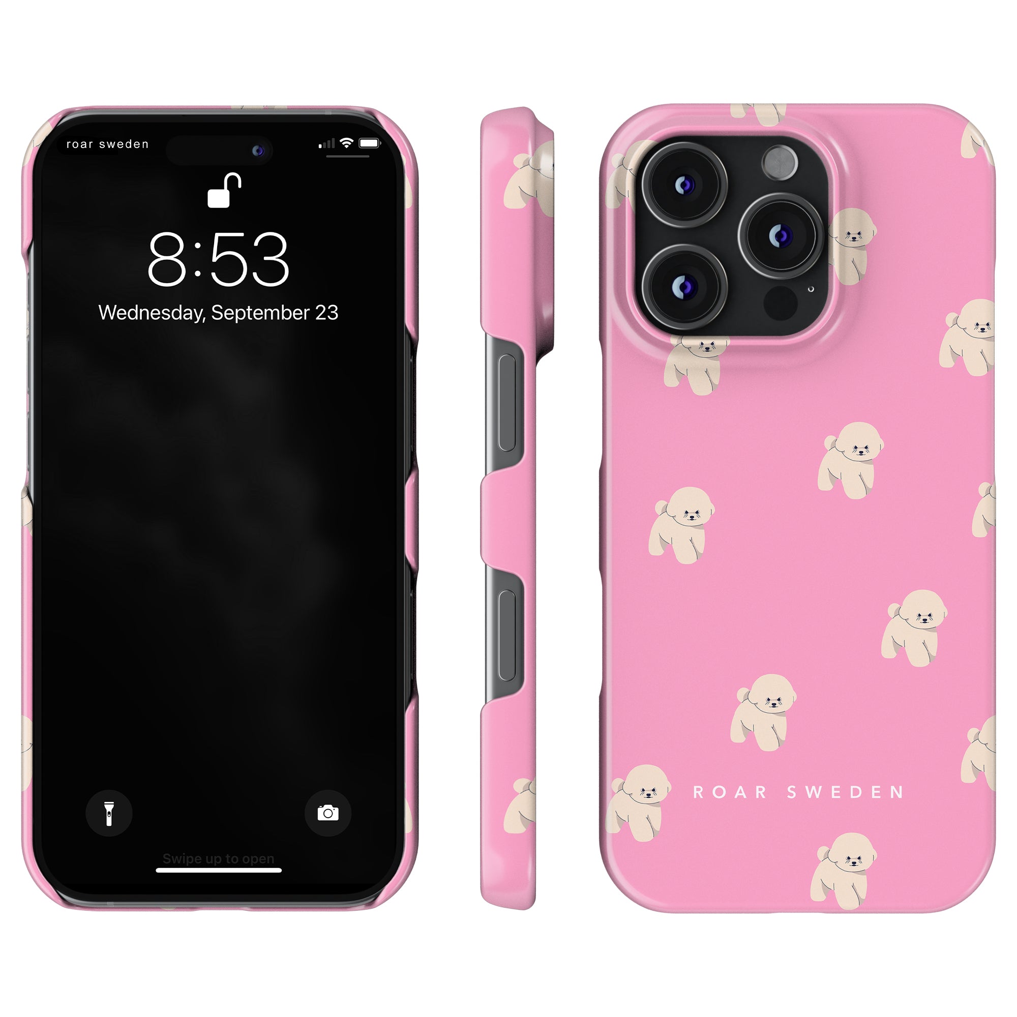 Pink Bichon - Slim case - Roar Sweden