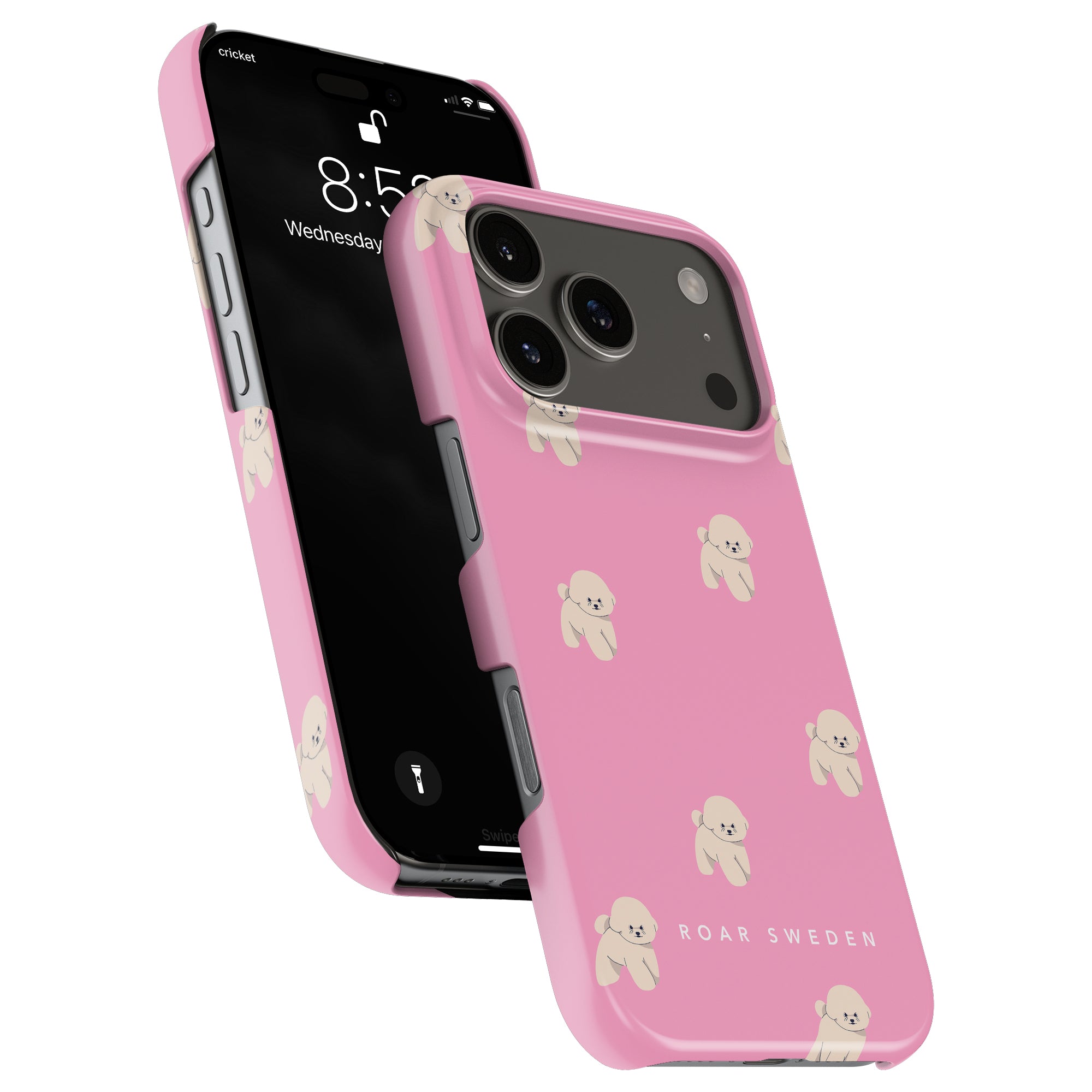 Pink Bichon - Slim case - Roar Sweden