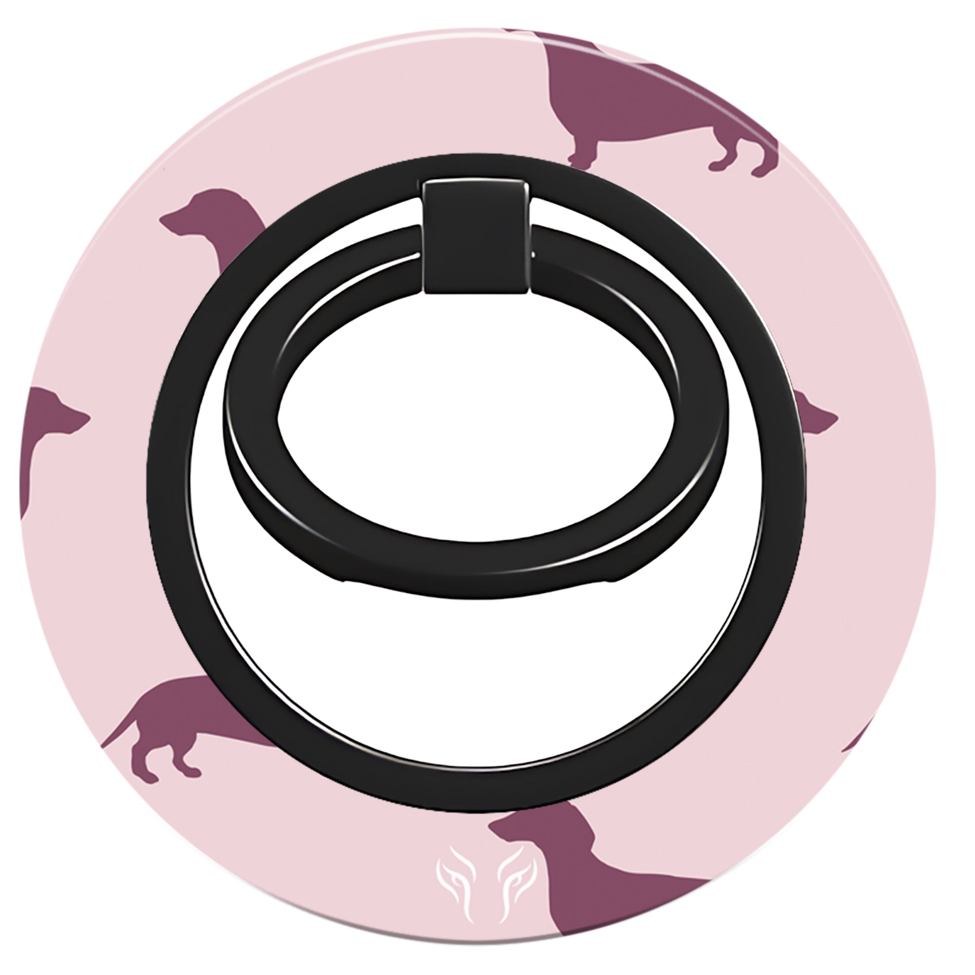 Pink Dachshund - Magnetring – magnetring för mobil