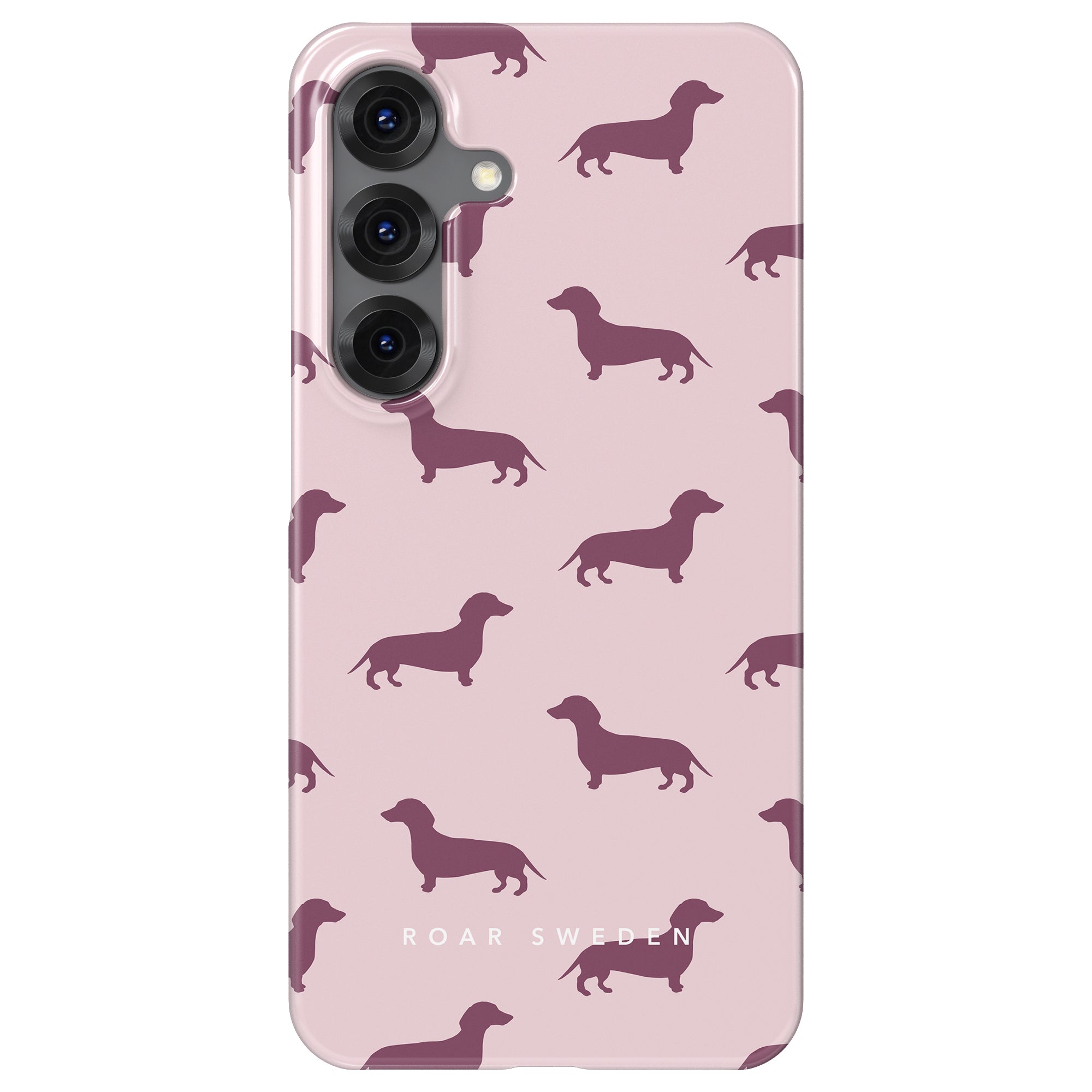 Pink Dachshund - Slim case - Roar Sweden