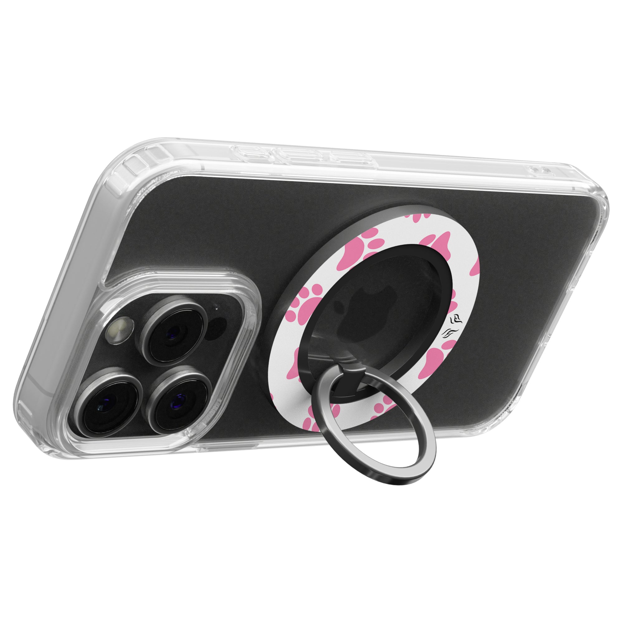 Pink Paws - Magnetring – magnetring för mobil