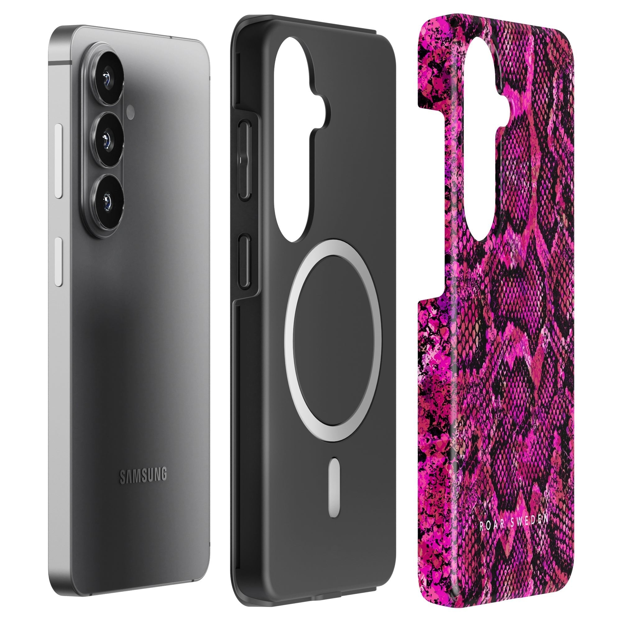 Pink Snake - Magnetic Tough Phone Case - Roar Sweden