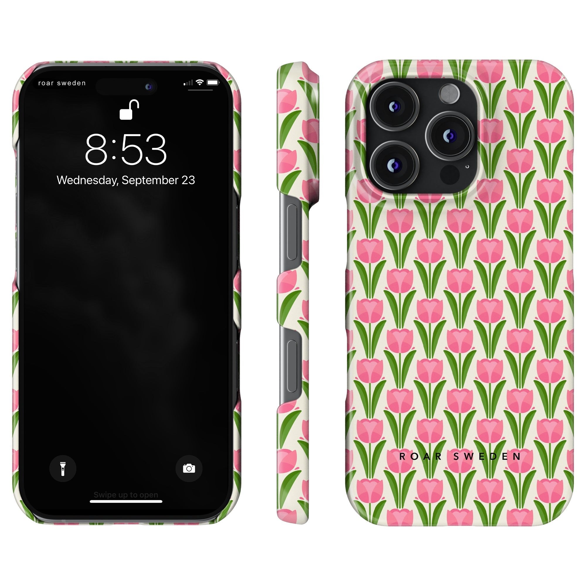Pink Tulips - Slim case - Roar Sweden